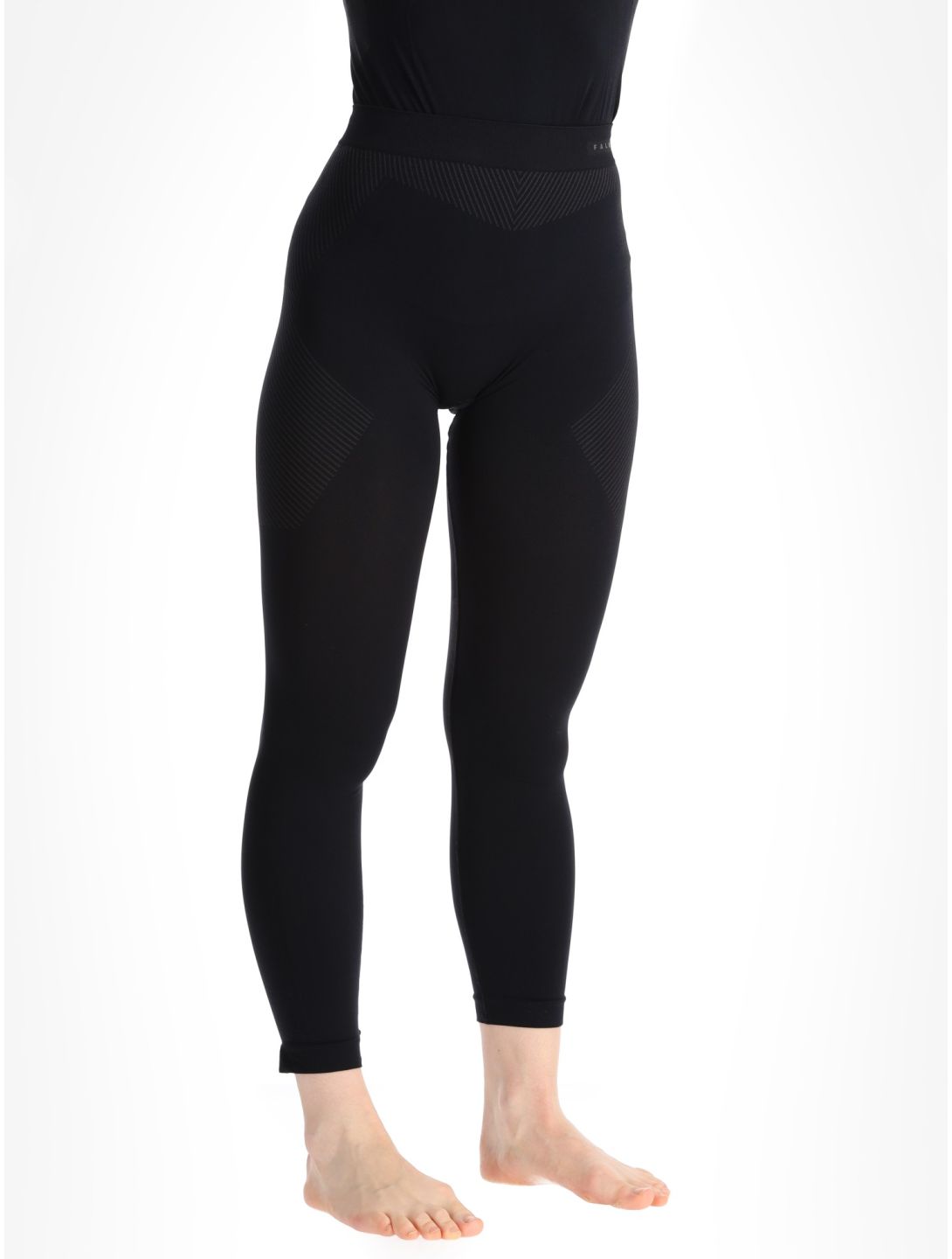 Falke, Long Tights thermobroek dames Black zwart 