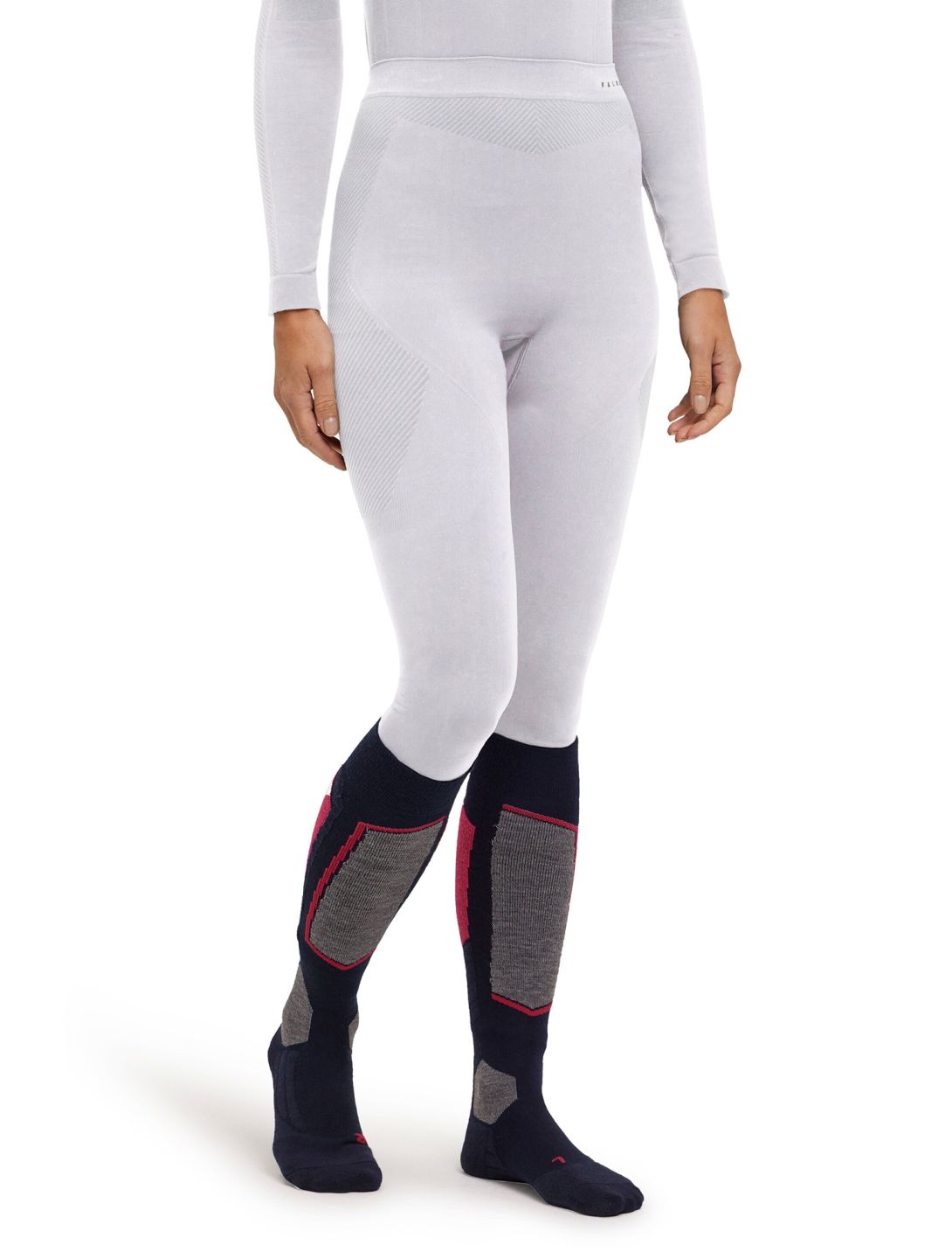 Falke, Long Tights thermobroek dames White wit 