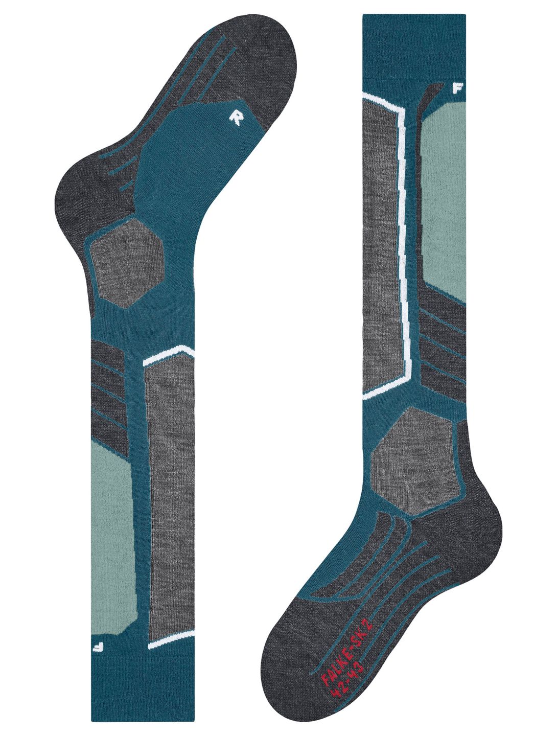 Falke, SK2 Intermediate skisokken dames Lagoon groen 