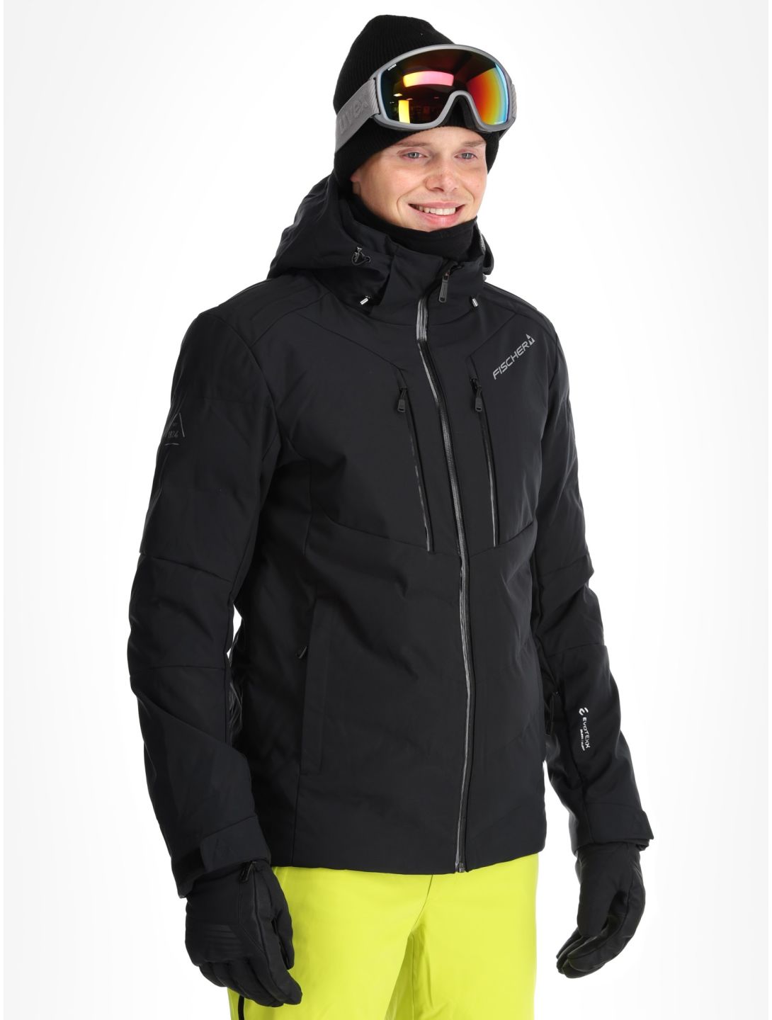 Fischer, Anniversary ski-jas heren Black zwart 