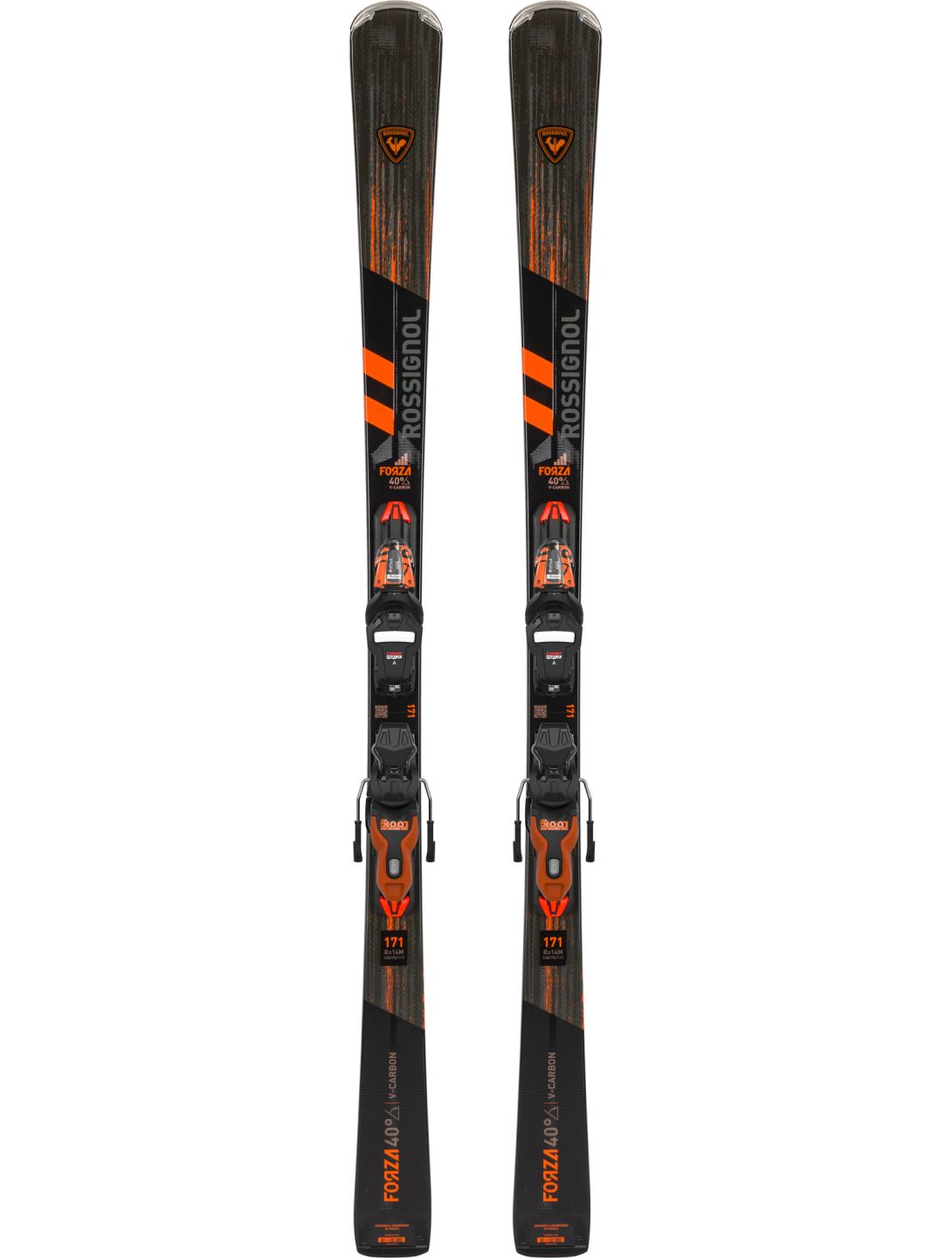 Rossignol, Forza 40° V-ca + Xpress 11 Gw (2024-2025) ski's unisex Black zwart 