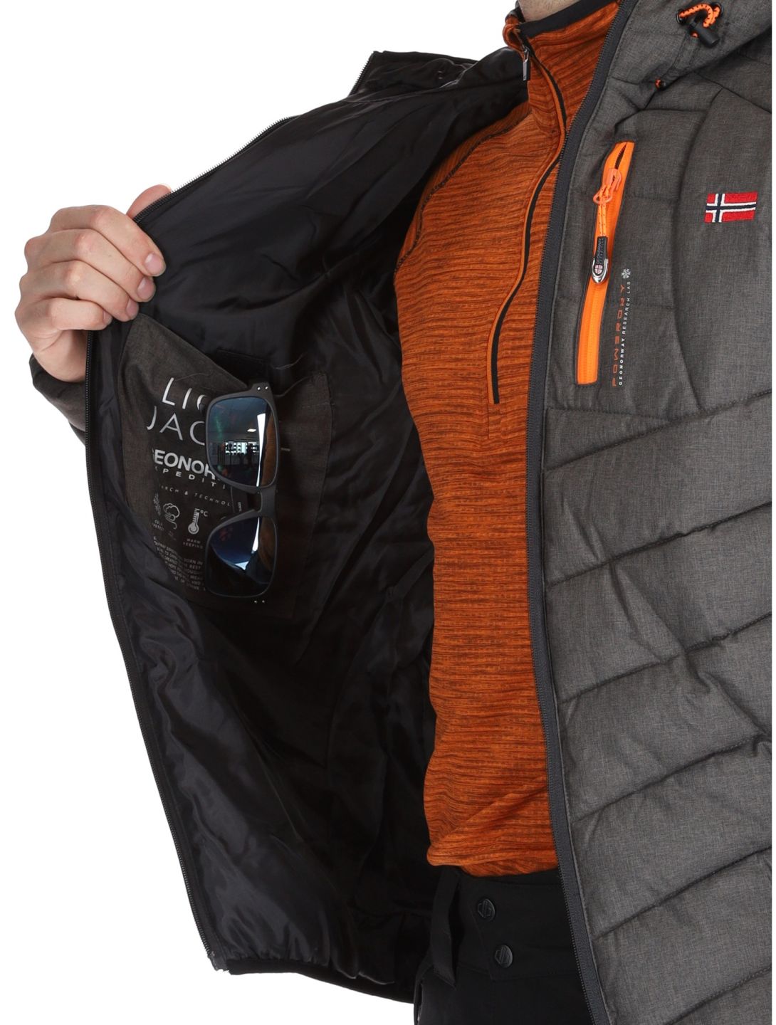 Geographical Norway, Bolchevic ski-jas heren Dark Grey grijs 