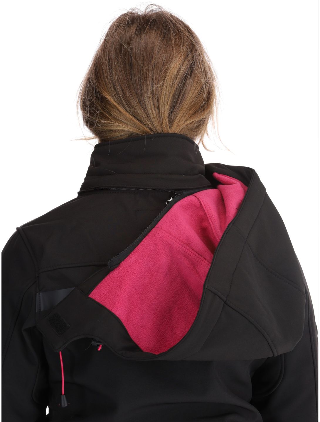 Geographical Norway, Reine softshell ski-jas dames Black / Pink roze, zwart 