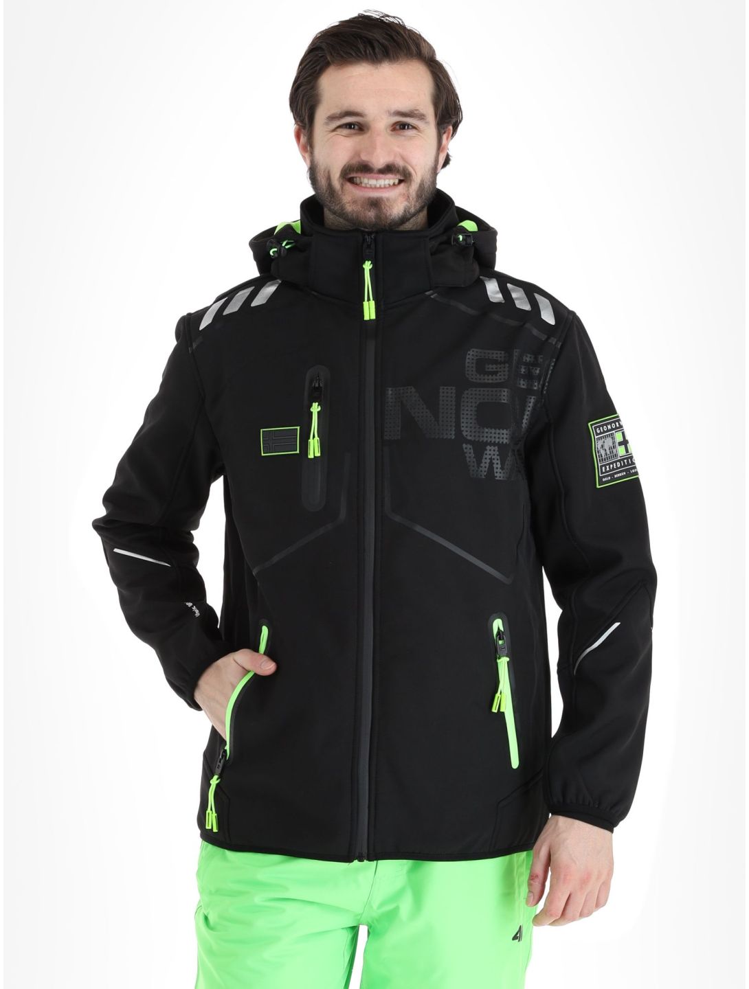 Geographical Norway, Robin Men softshell ski-jas heren Black zwart 