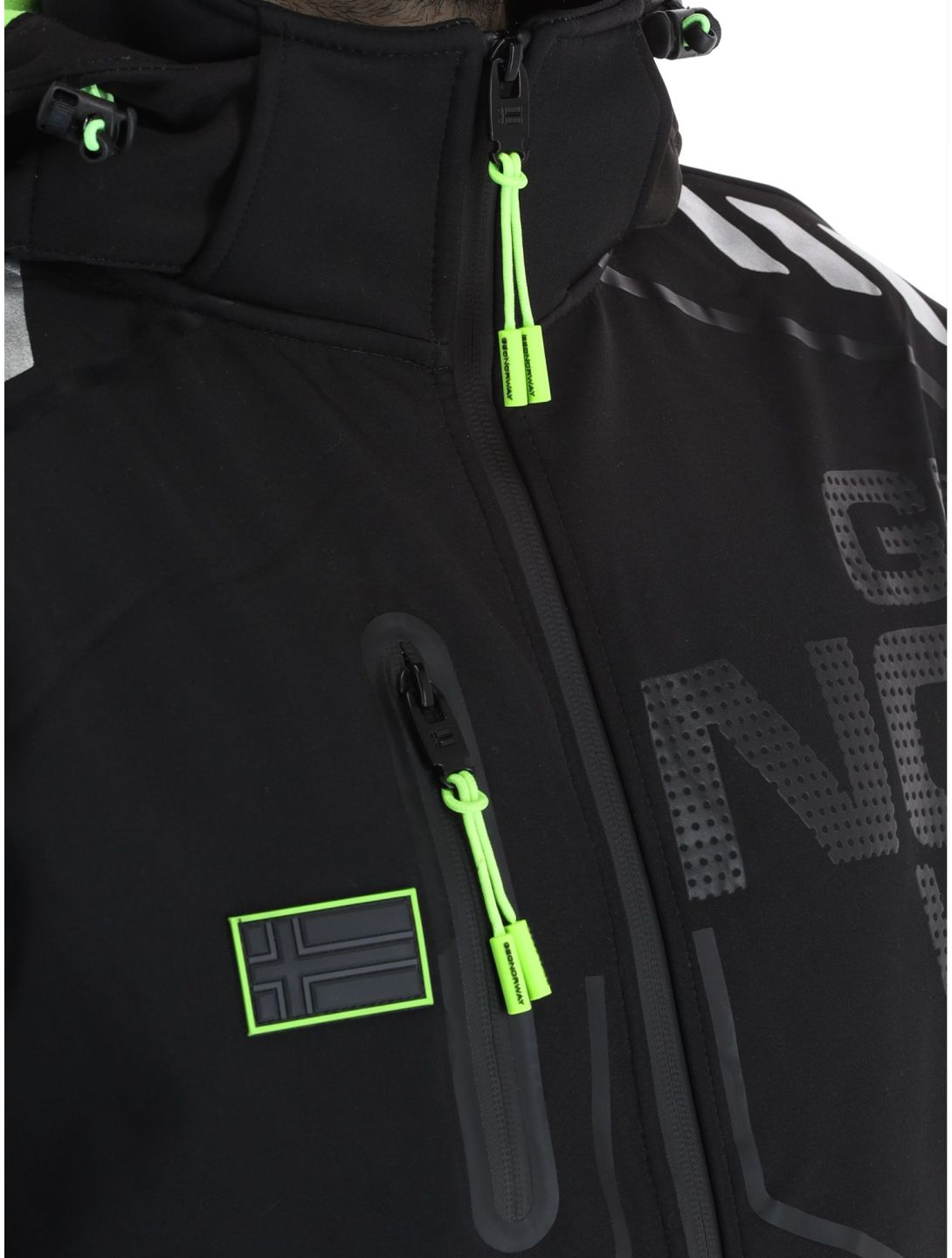 Geographical Norway, Robin Men softshell ski-jas heren Black zwart 