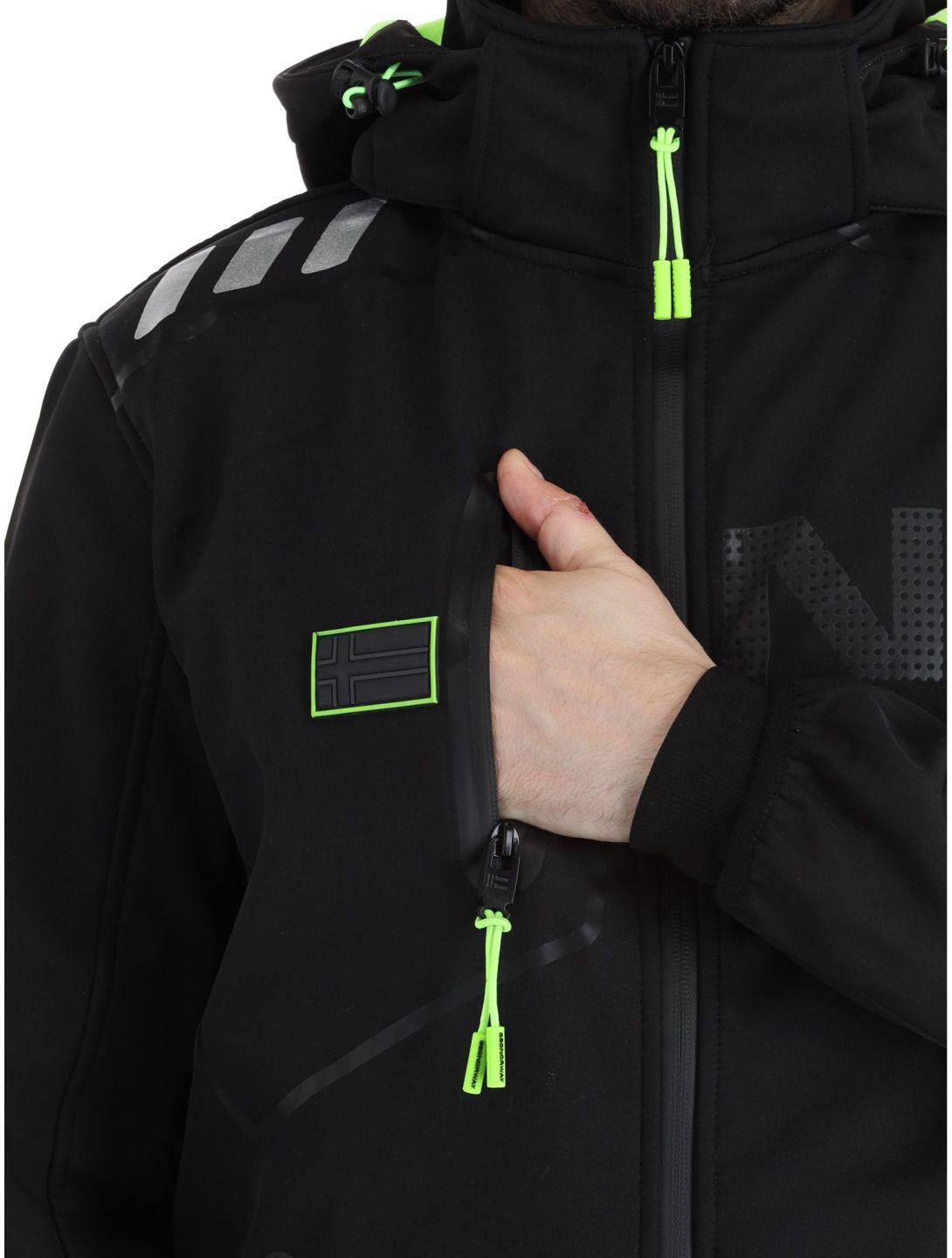 Geographical Norway, Robin Men softshell ski-jas heren Black zwart 