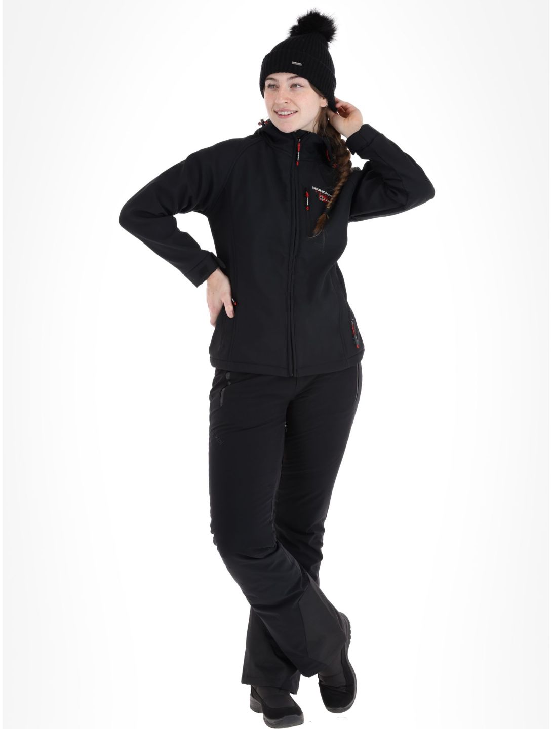 Geographical Norway, Tacer softshell ski-jas dames Black zwart 