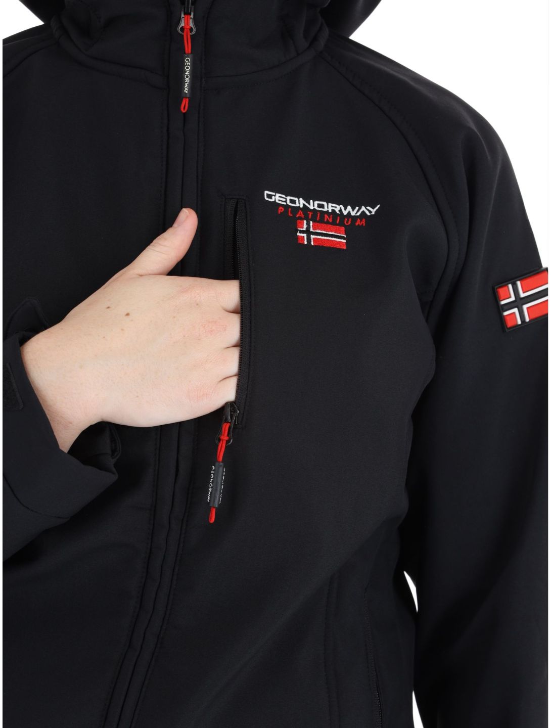 Geographical Norway, Tacer softshell ski-jas dames Black zwart 