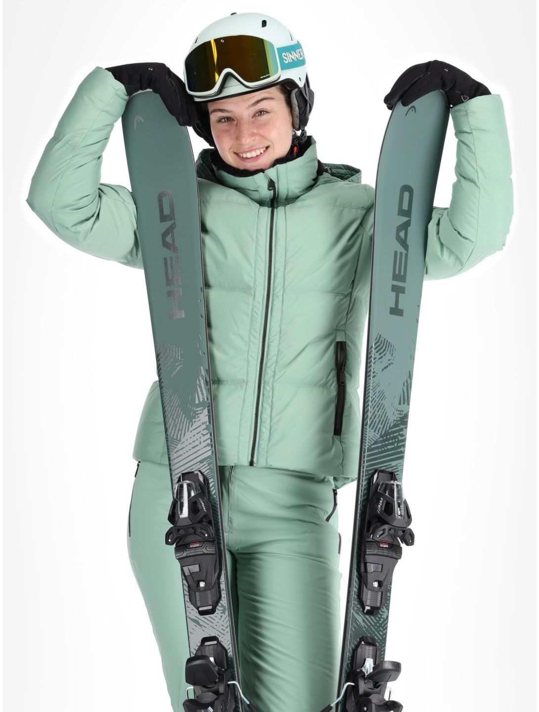 Head, Ashley ski-jas dames Nile Green groen 