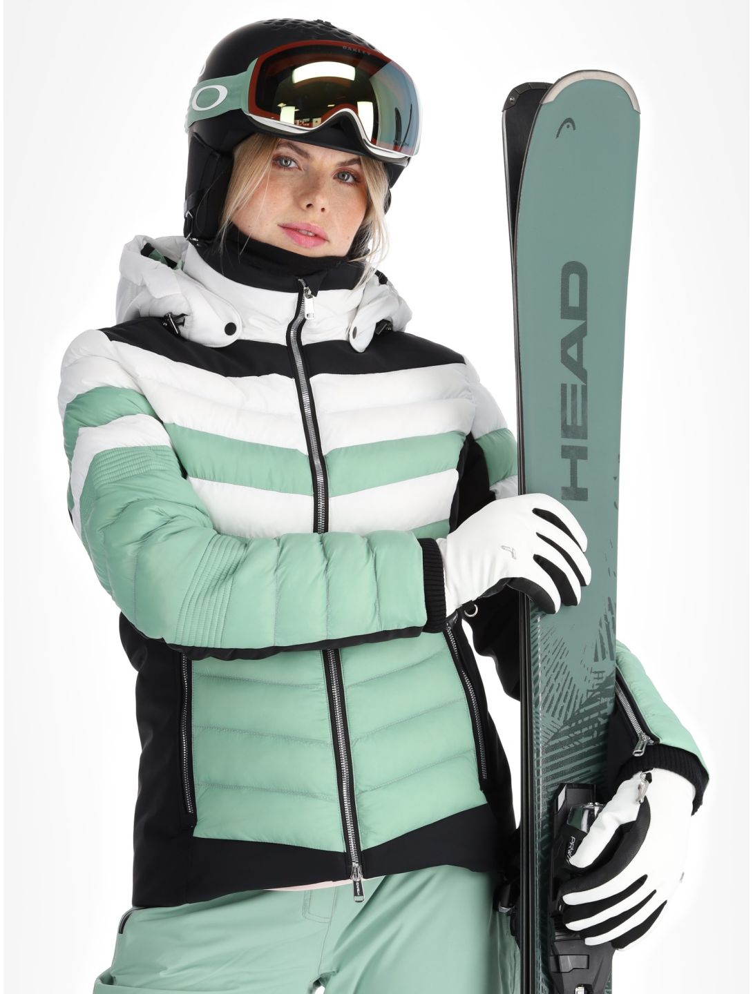 Head, Immensity ski-jas dames Nile Green groen 