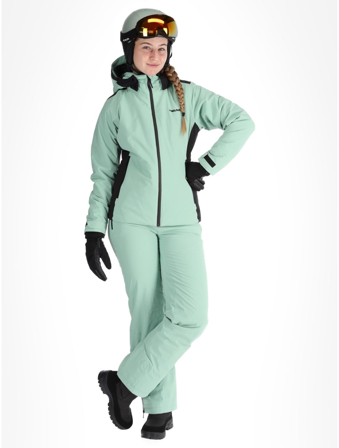 Head, Joy ski-jas dames Nile Green groen 