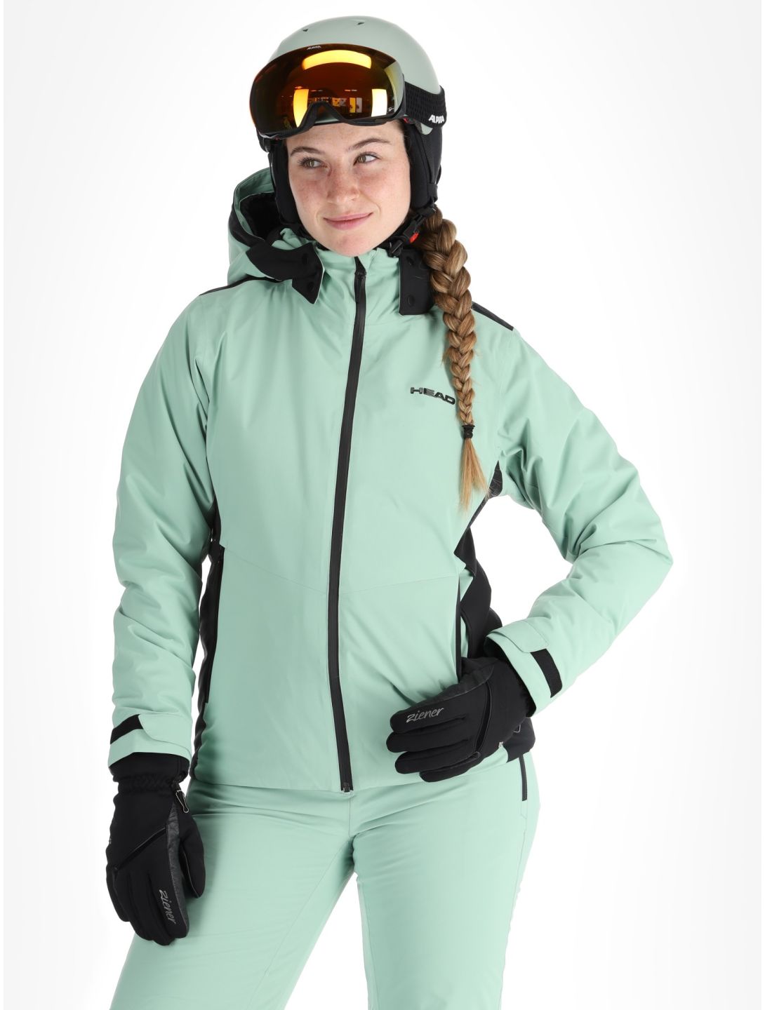 Head, Joy ski-jas dames Nile Green groen 