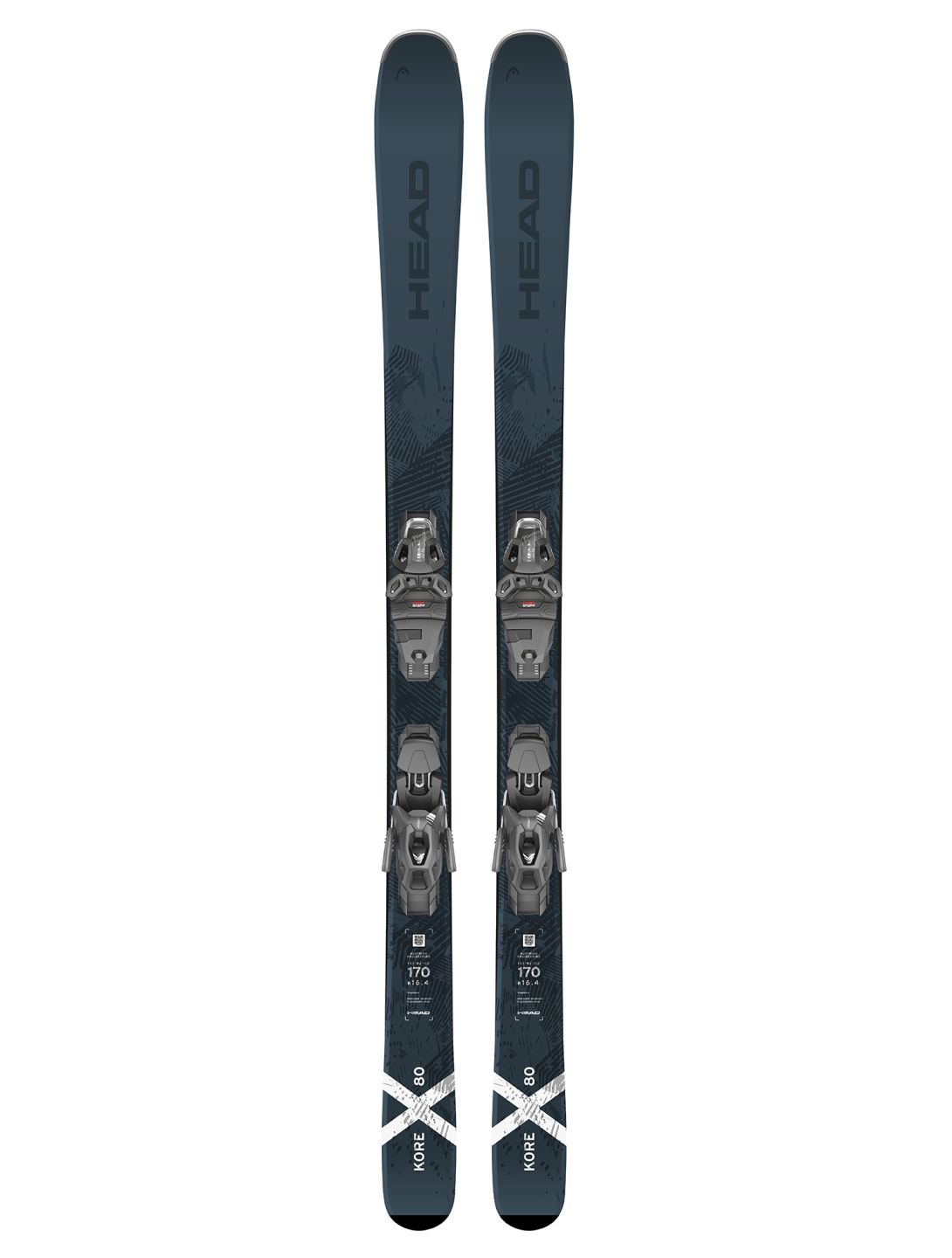 Head, Kore X 80 + PRW 11 GW (2024-2025) ski's unisex Black 