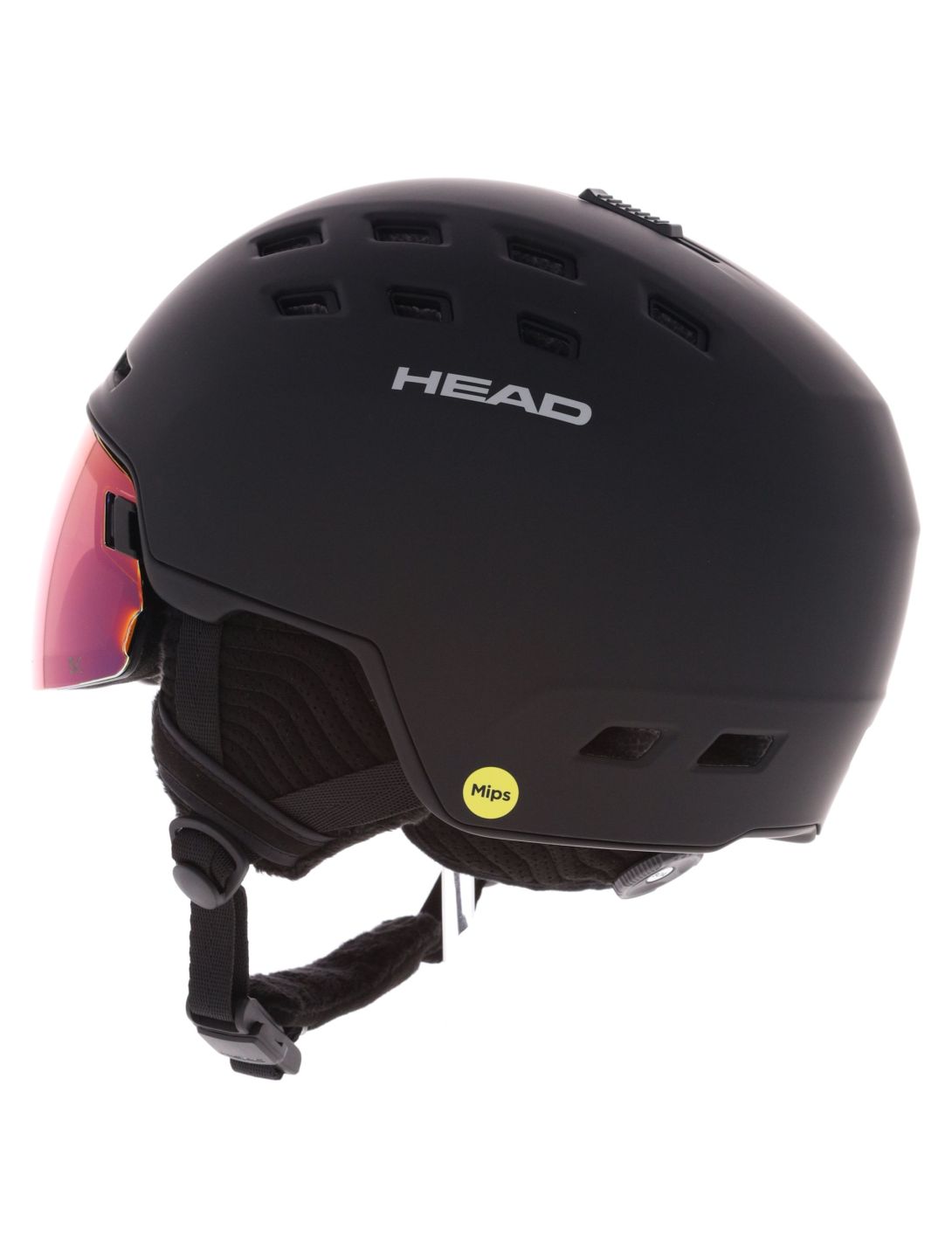 Head, Radar 5K MIPS skihelm met vizier unisex Black zwart 