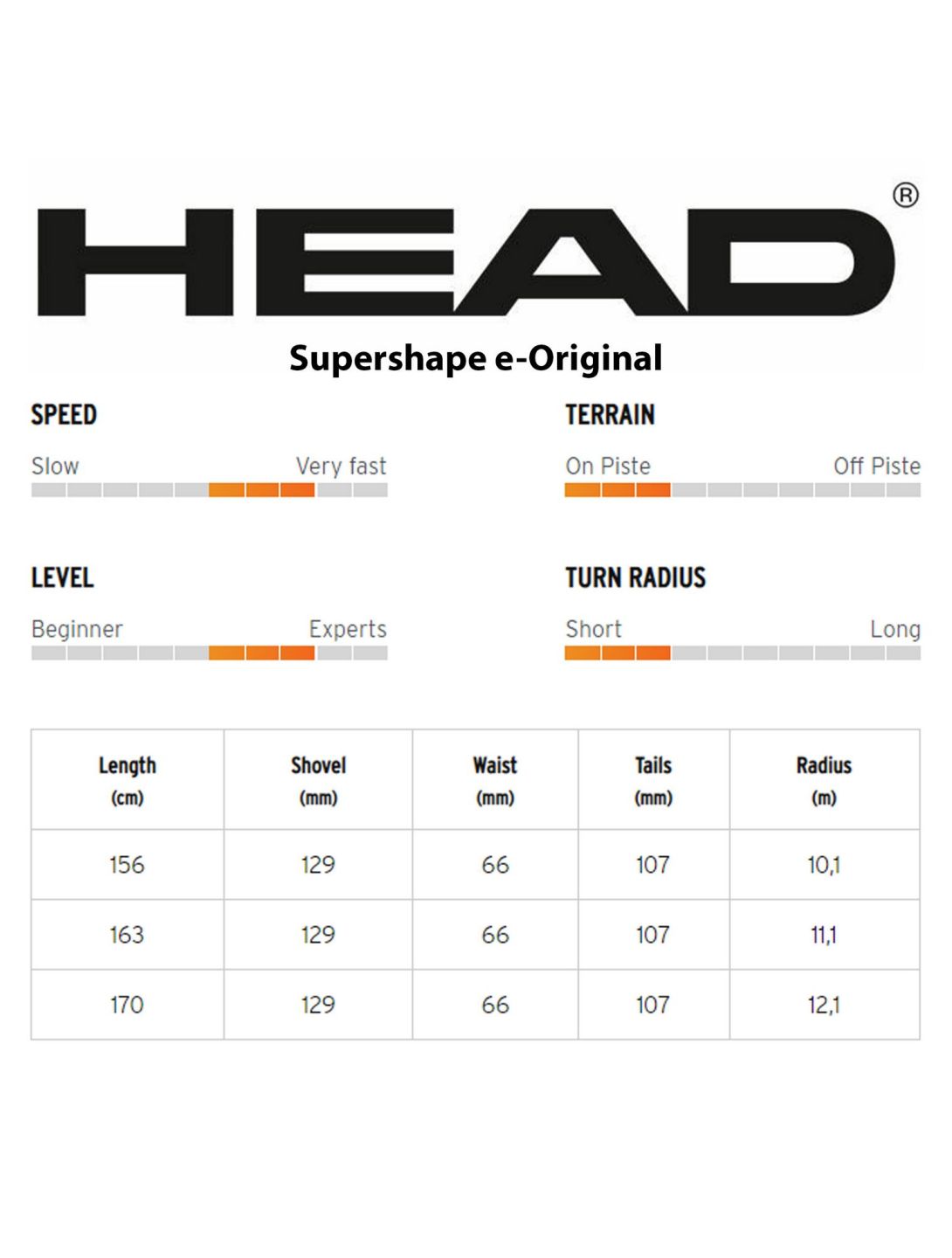 Head, Supershape e-Original + PRD 12 GW (2023/24) ski's unisex 