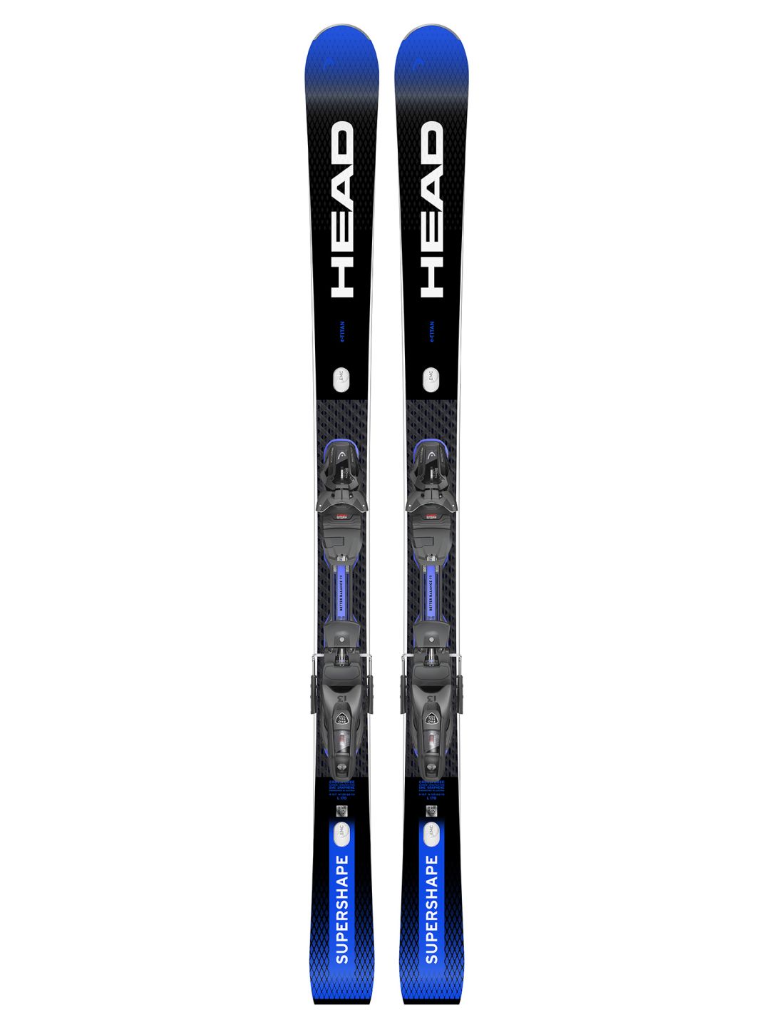 Head, Supershape e-Titan + Protector PR 13 GW (2024-2025) ski's unisex Blue 