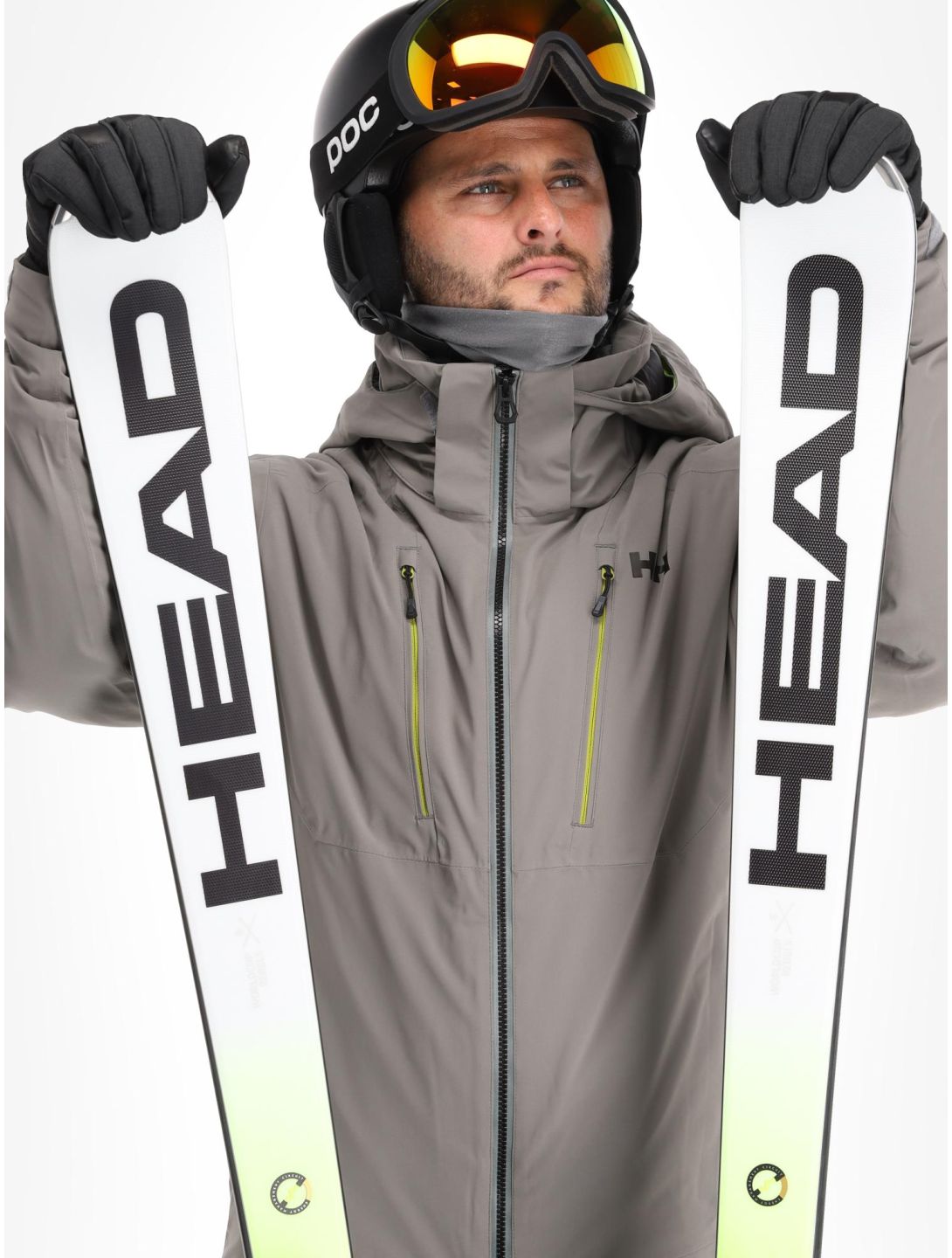 Helly Hansen, Alpha 4.0 ski-jas heren Concrete grijs 