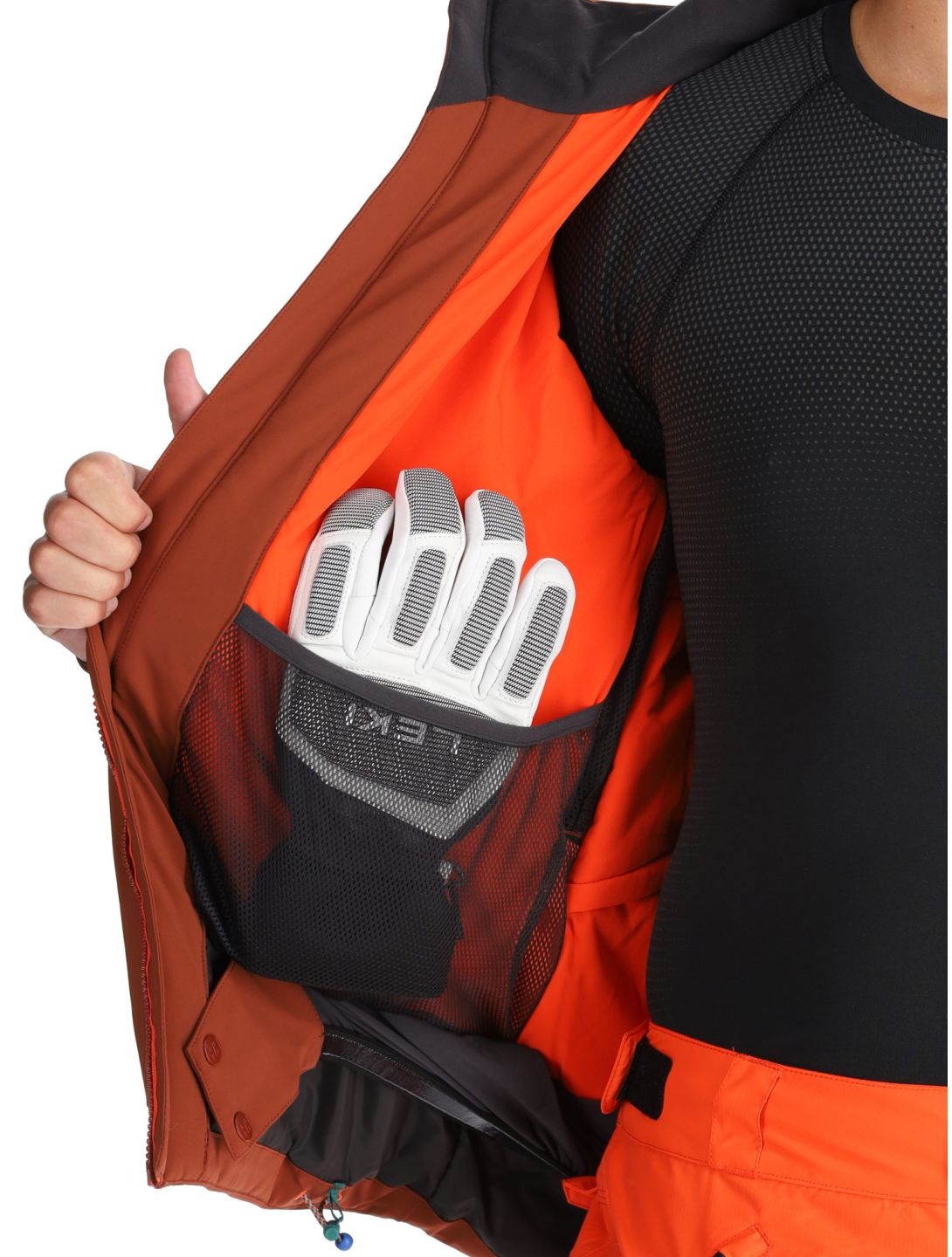 Helly Hansen, Alpha 4.0 ski-jas heren Iron Oxide bruin 