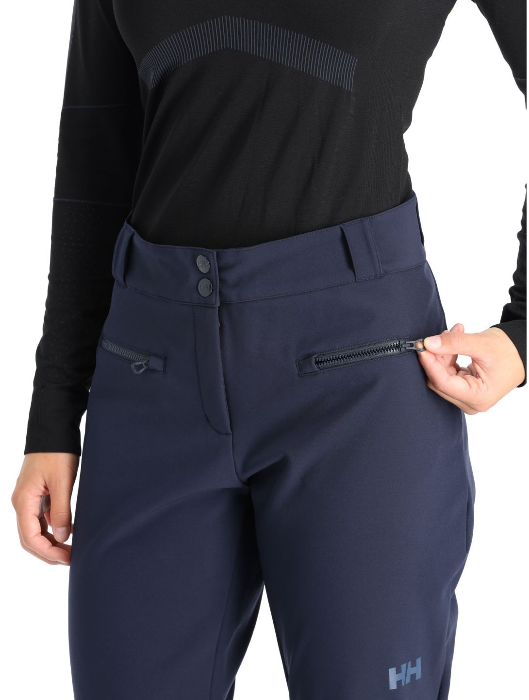 Helly Hansen, Bellissimo 2 softshell skibroek dames Navy blauw 