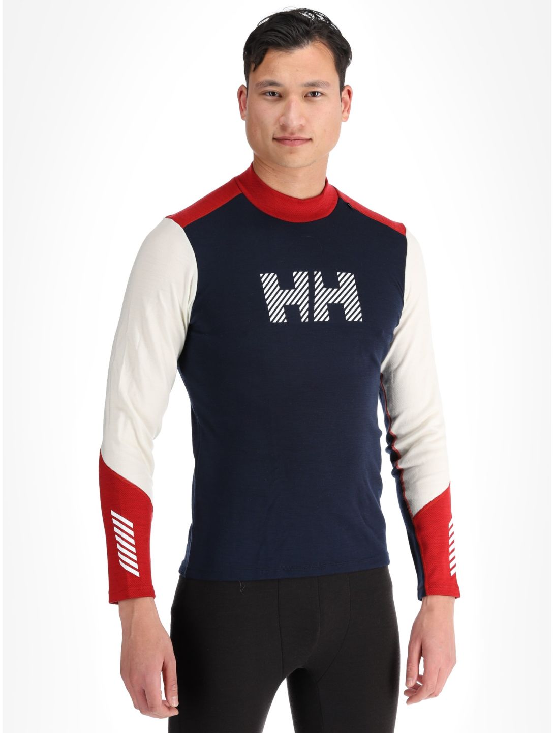 Helly Hansen, Lifa Merino Midw Logo thermoshirt heren Offwhite wit 