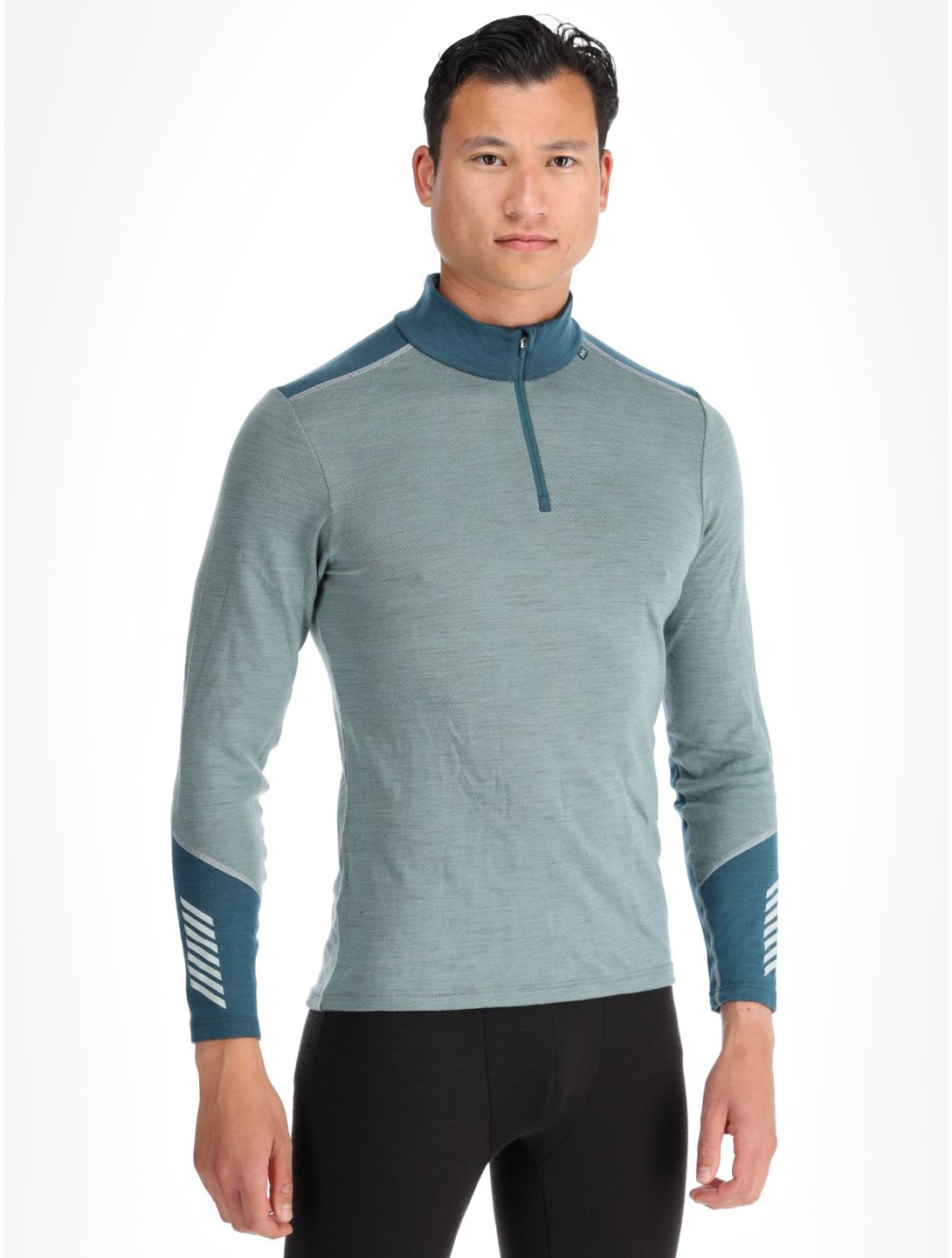 Helly Hansen, Lifa Merino Midweight 1/2 Zip skipully heren Cactus groen 