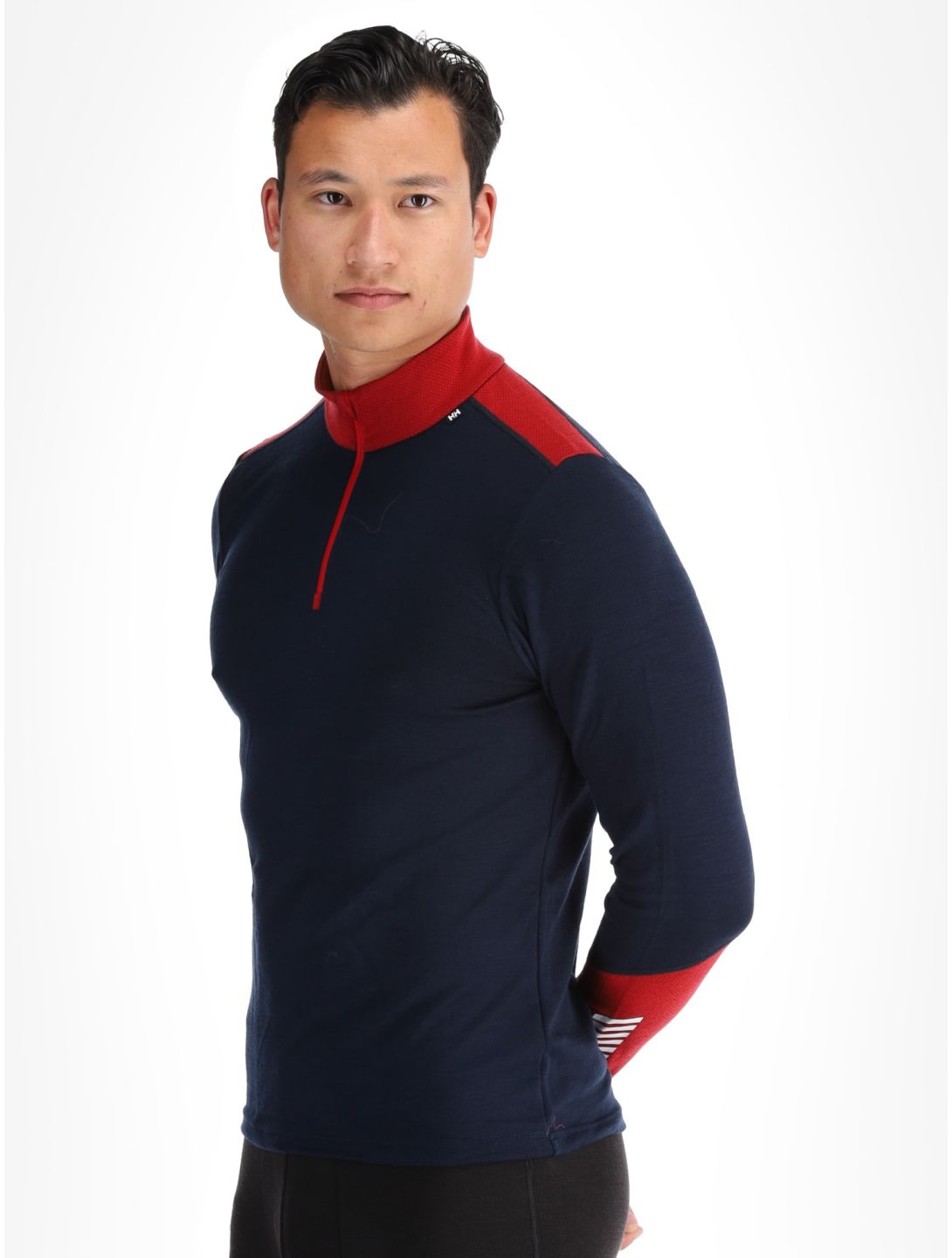 Helly Hansen, Lifa Merino Midweight 1/2 Zip skipully heren Navy blauw 