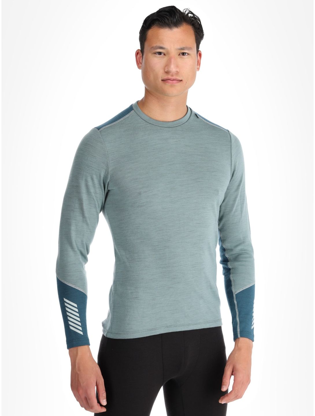 Helly Hansen, Lifa Merino Midweight Crew thermoshirt heren Cactus groen 