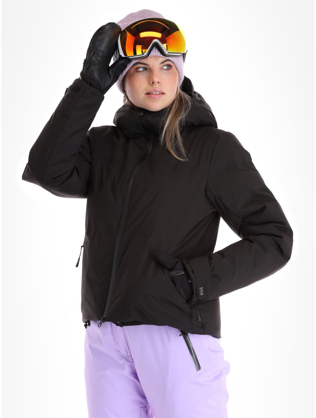 Helly Hansen, Nora Short Puffy ski-jas dames Black zwart 