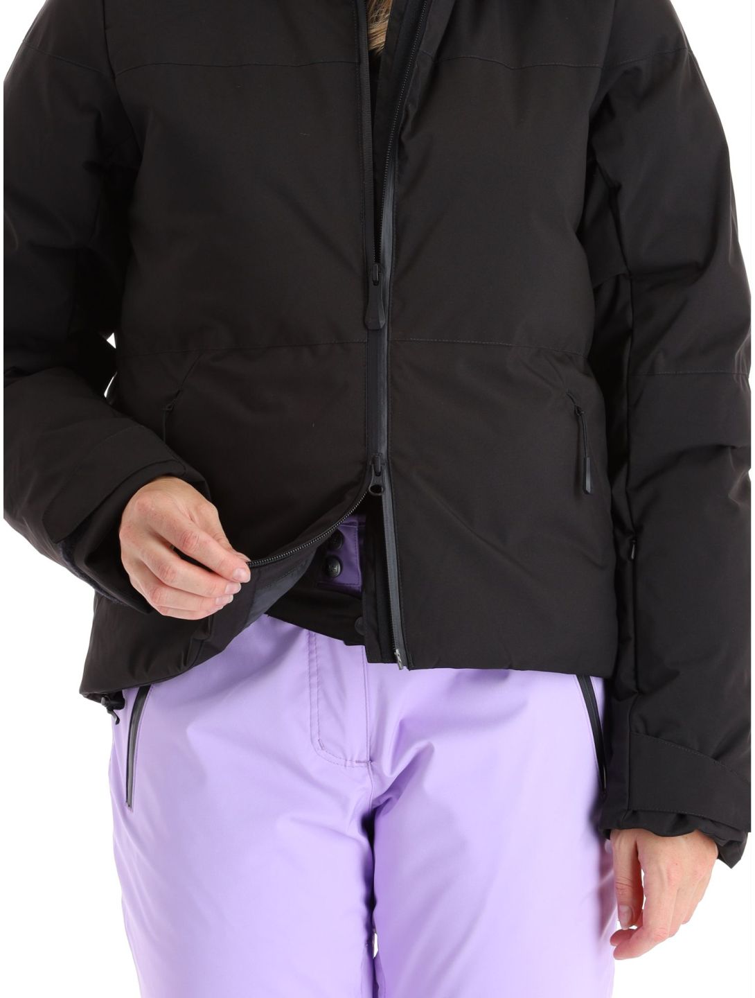 Helly Hansen, Nora Short Puffy ski-jas dames Black zwart 