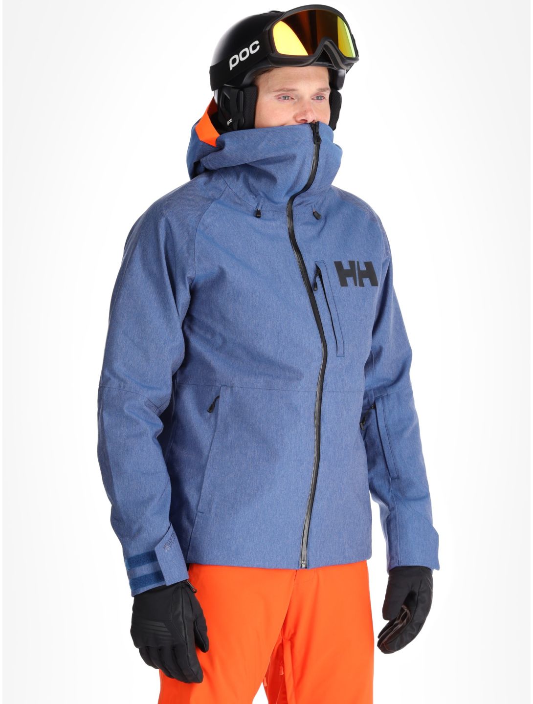 Helly Hansen, Powderface ski-jas heren Deep Fjord blauw 