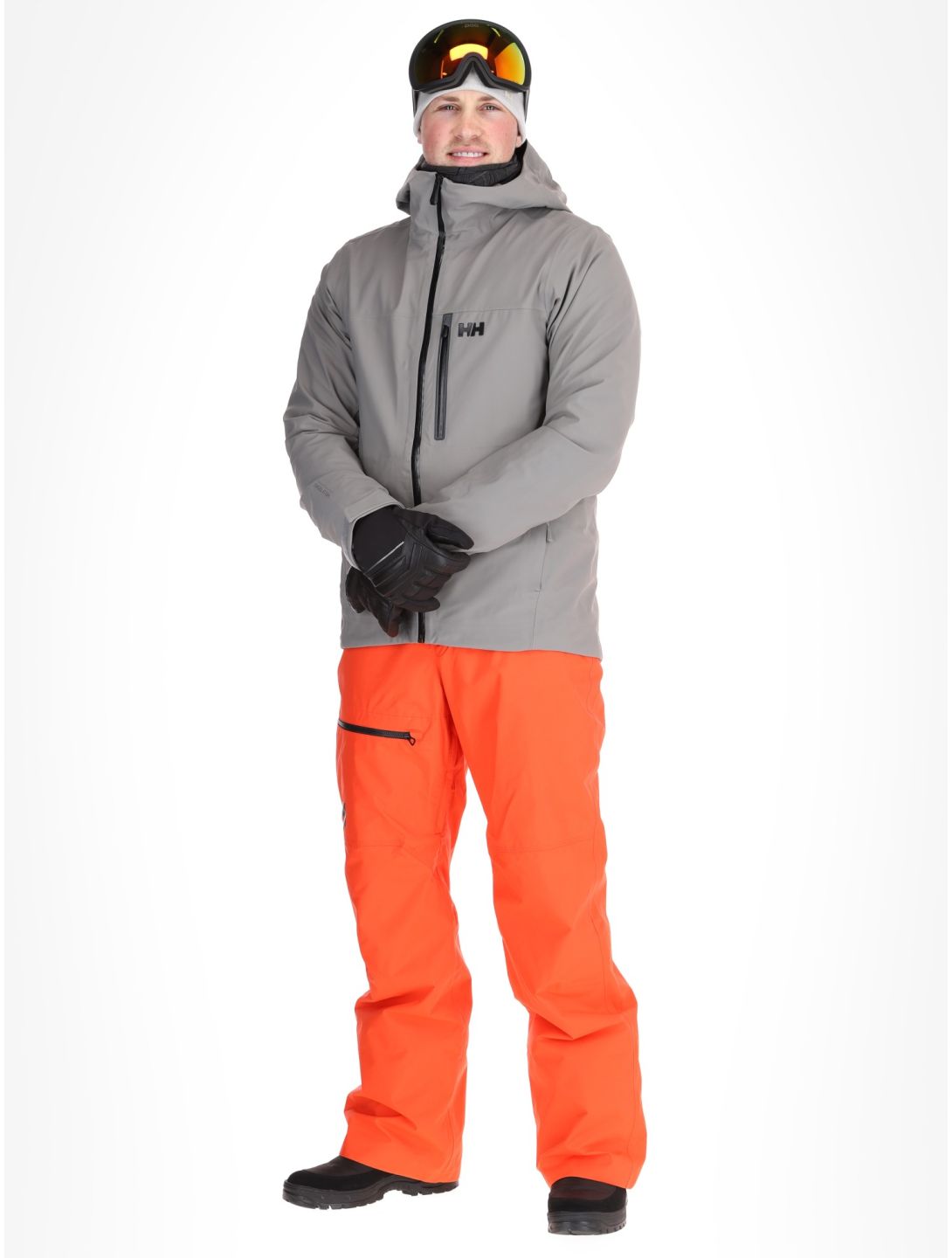 Helly Hansen, Swift 3L Shell hardshell ski-jas heren Concrete grijs 