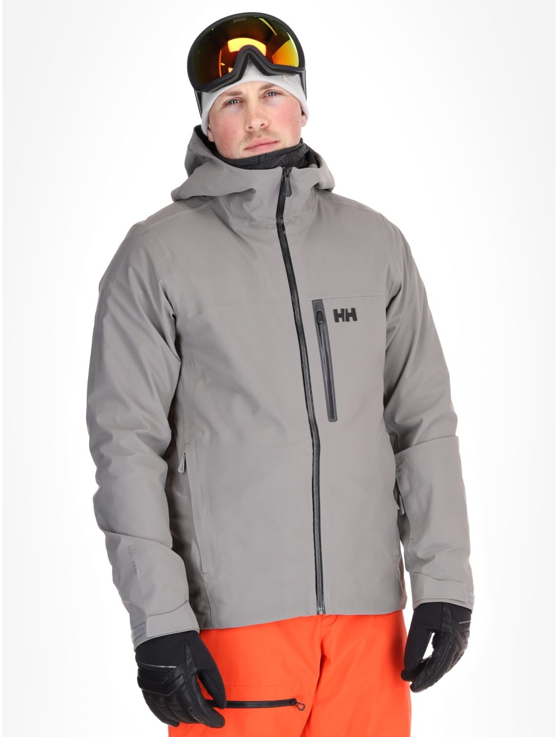 Helly Hansen, Swift 3L Shell hardshell ski-jas heren Concrete grijs 