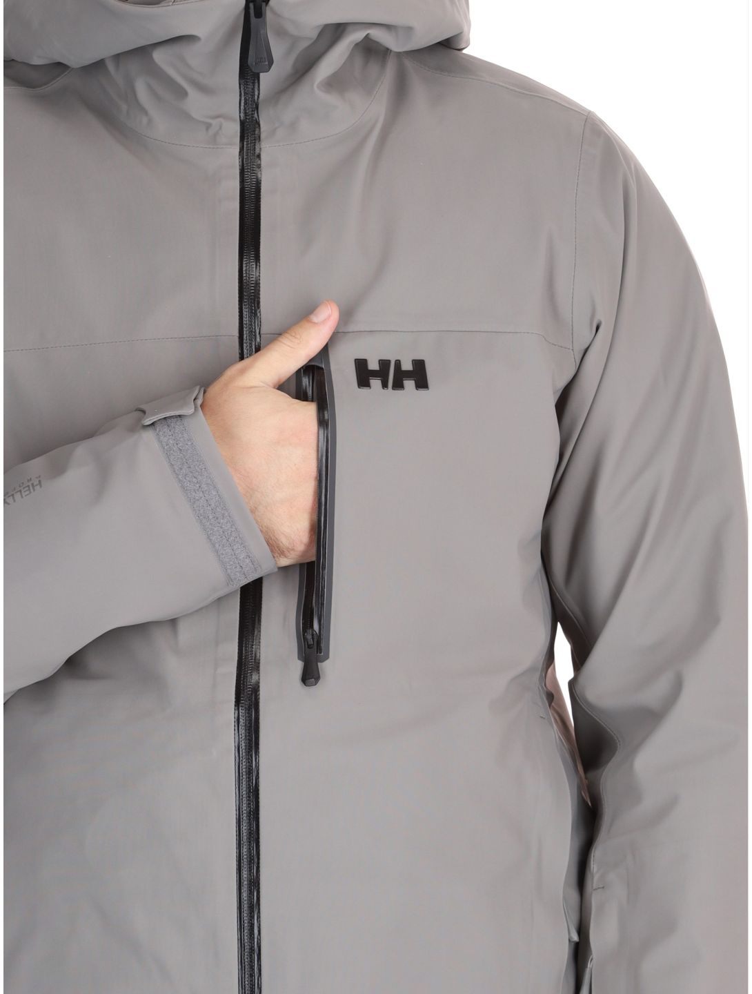 Helly Hansen, Swift 3L Shell hardshell ski-jas heren Concrete grijs 