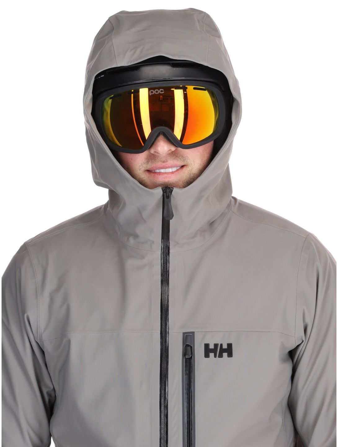 Helly Hansen, Swift 3L Shell hardshell ski-jas heren Concrete grijs 