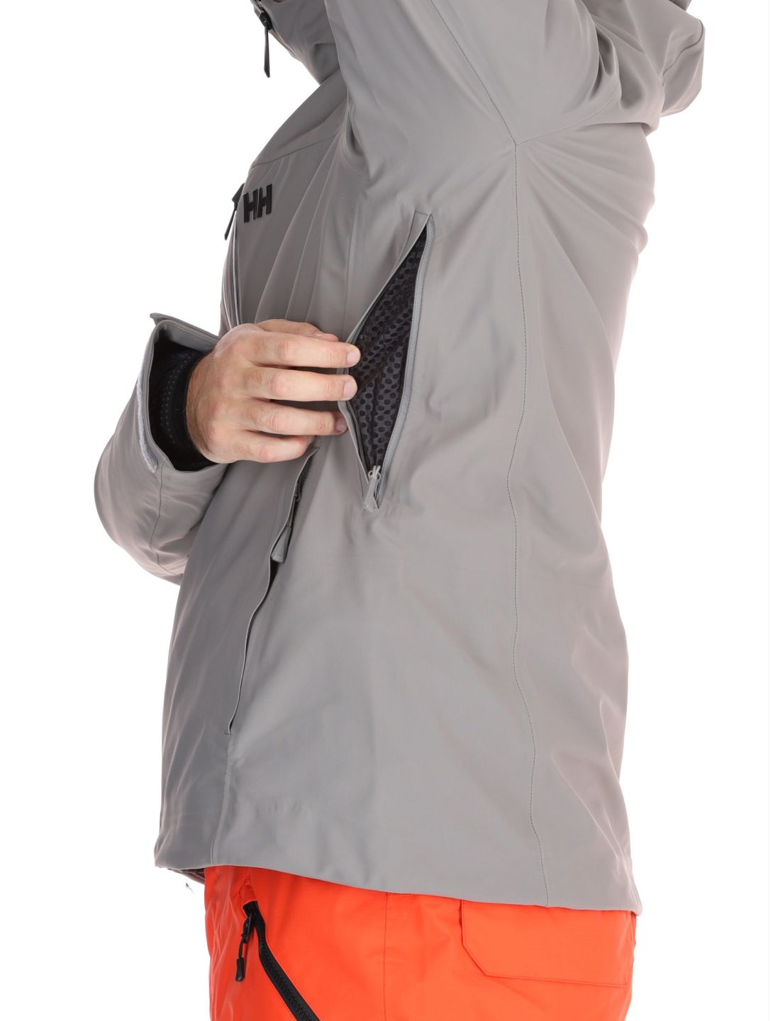 Helly Hansen, Swift 3L Shell hardshell ski-jas heren Concrete grijs 