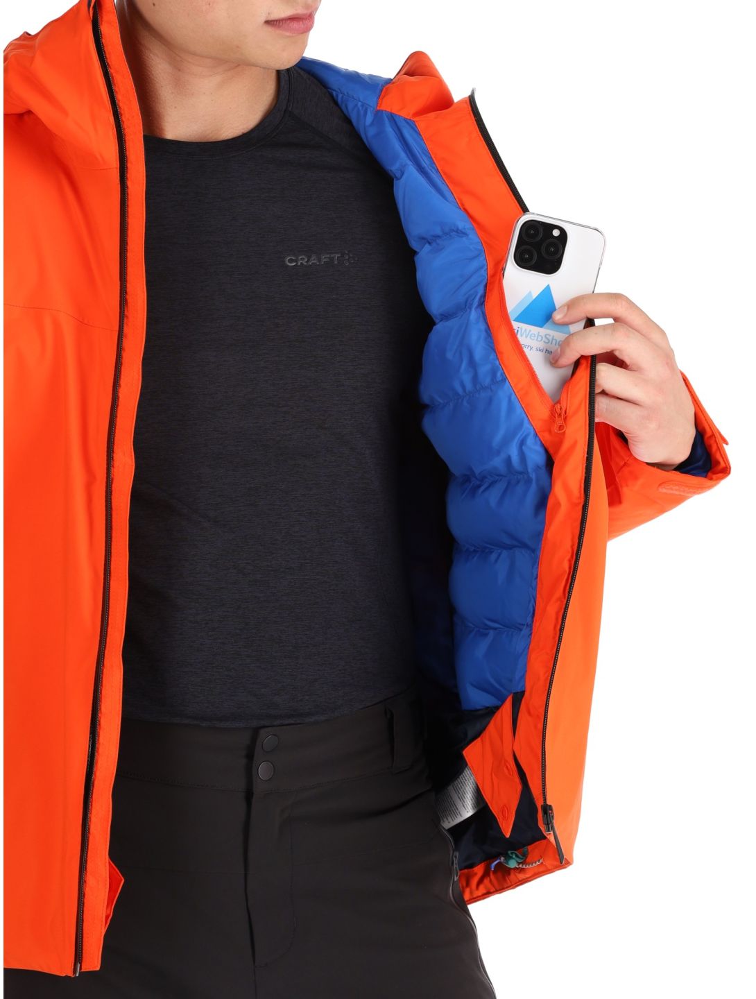 Helly Hansen, Swift Team ski-jas heren Cherry Tomato oranje 