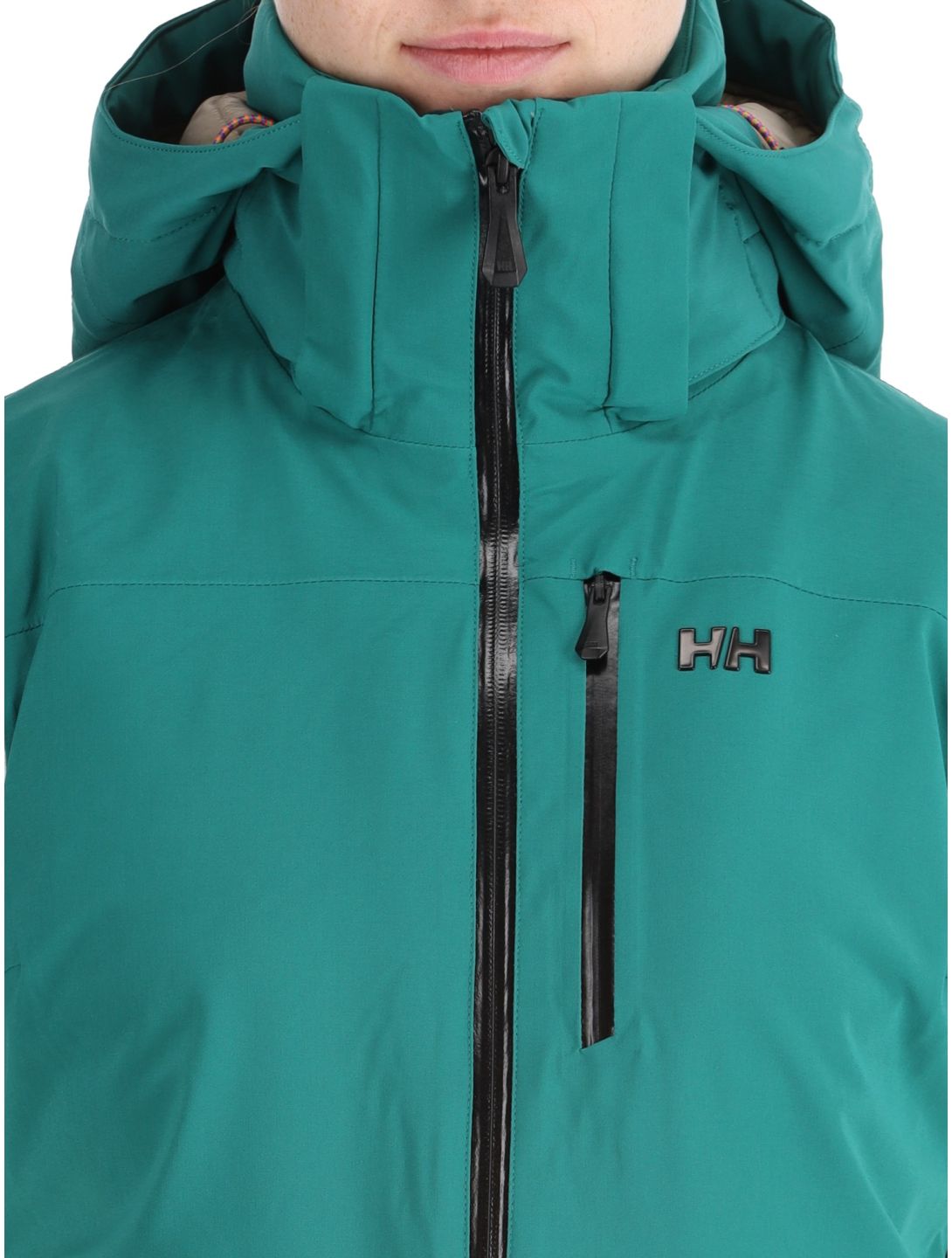 Helly Hansen, W Alphelia ski-jas dames Emerald Snow groen, wit 