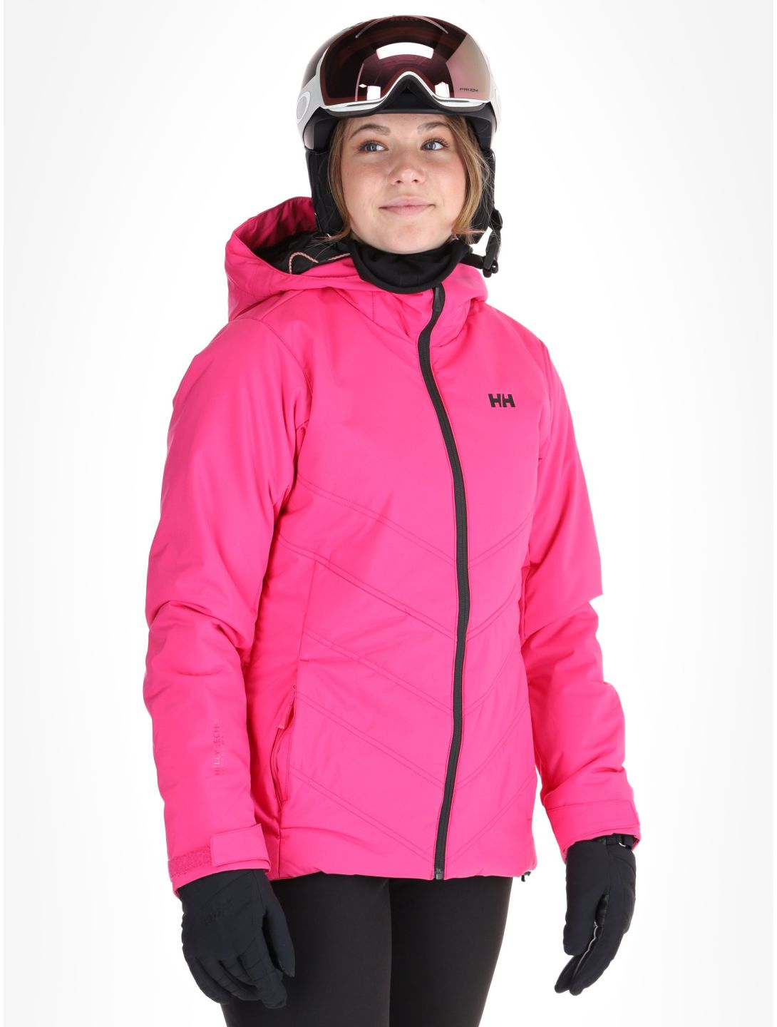 Helly Hansen, W Alpine Insulated ski-jas dames Dragon Fruit Black roze, zwart 