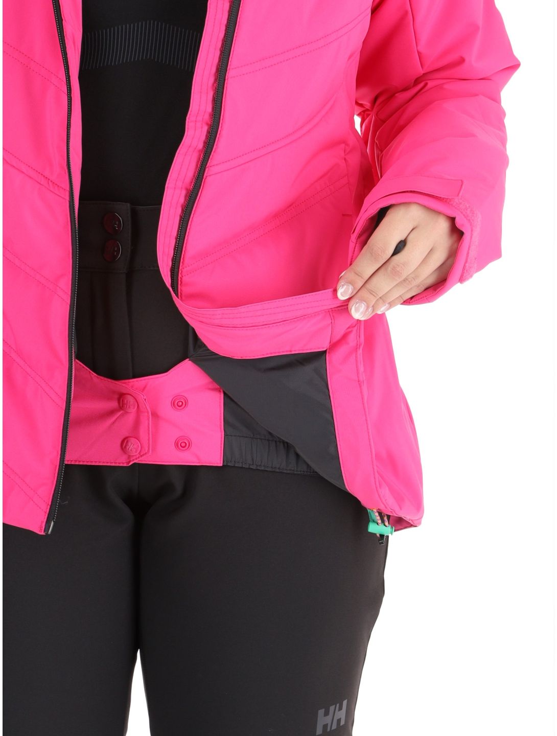 Helly Hansen, W Alpine Insulated ski-jas dames Dragon Fruit Black roze, zwart 