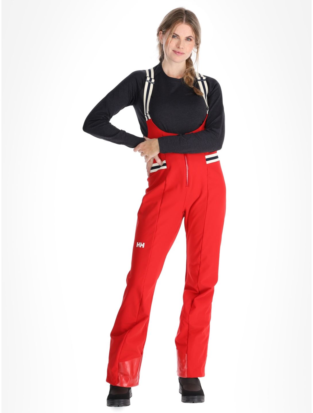 Helly Hansen, W Avanti Softshell Bib softshell skibroek dames Red rood 