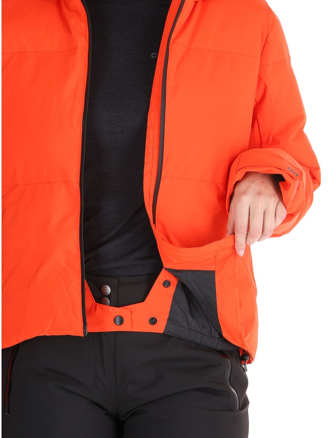 Helly Hansen, W Nora Short Puffy ski-jas dames Cherry Tomato oranje 