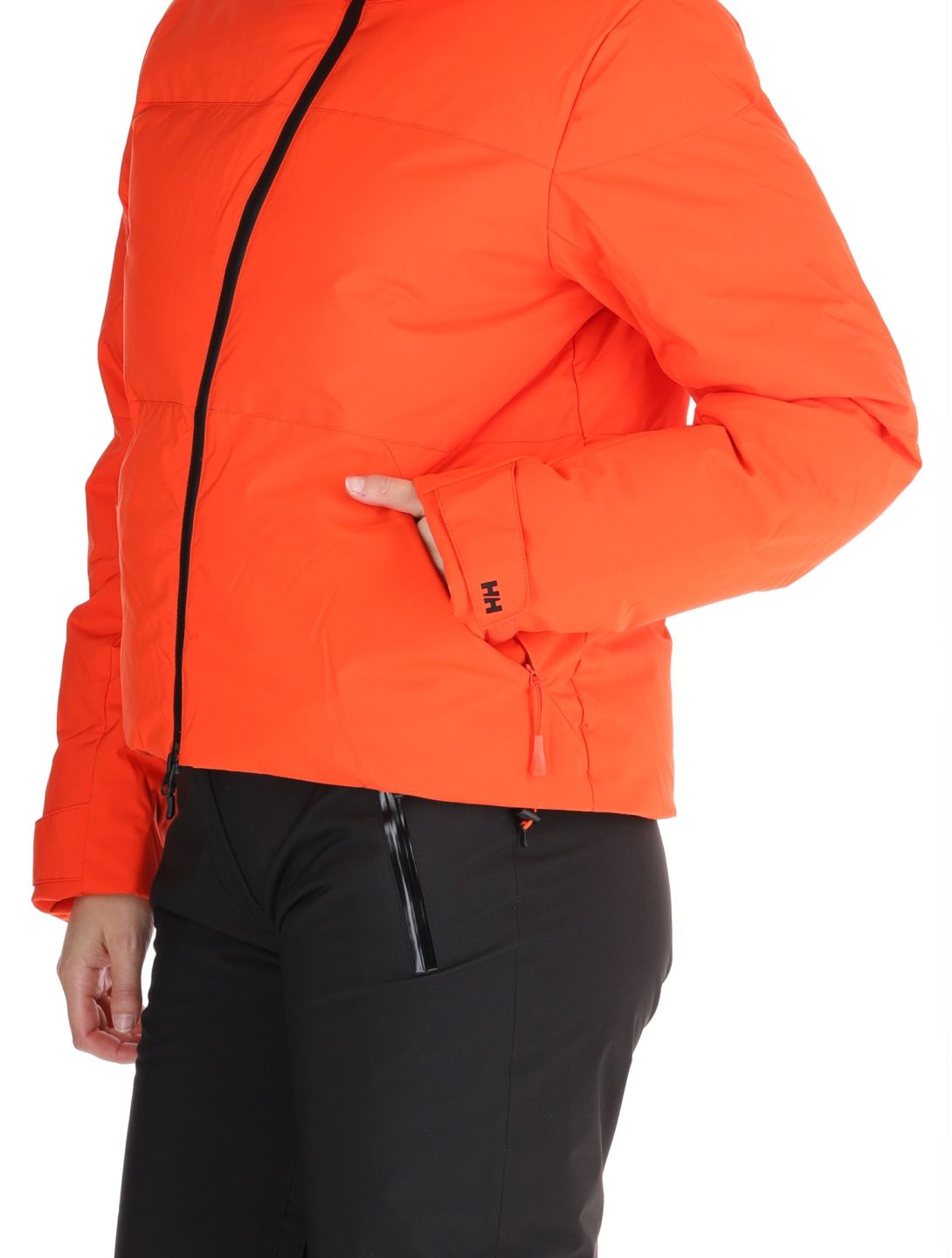 Helly Hansen, W Nora Short Puffy ski-jas dames Cherry Tomato oranje 