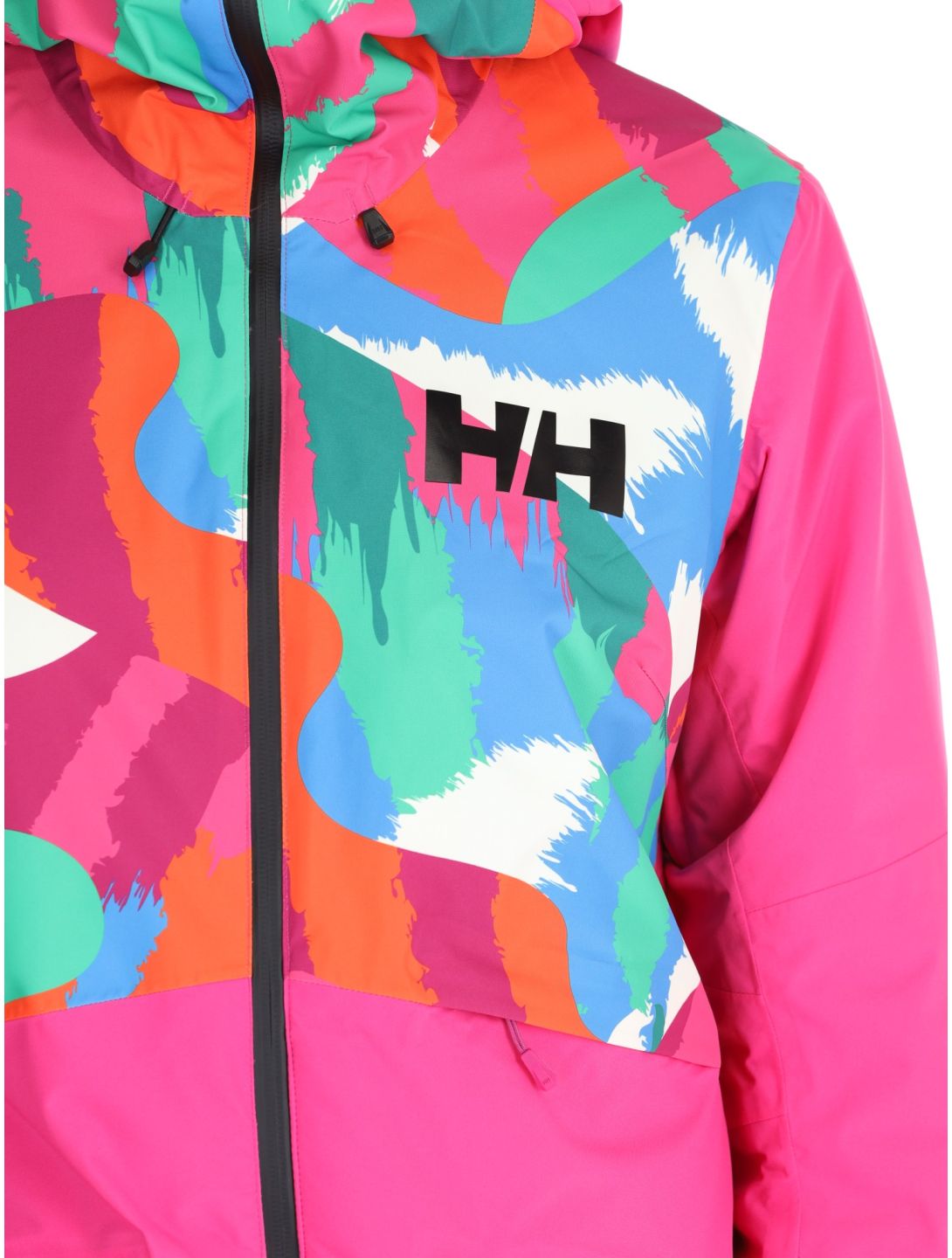 Helly Hansen, W Powchaser 2.0 ski-jas dames JPB AOP multicolor, roze 