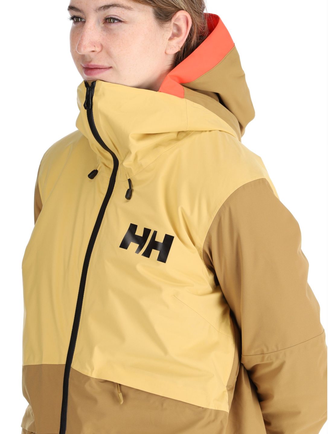 Helly Hansen, W Powchaser 2.0 ski-jas dames Sand geel 