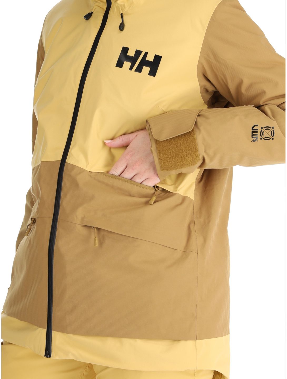 Helly Hansen, W Powchaser 2.0 ski-jas dames Sand geel 