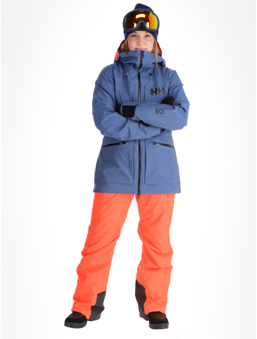 Helly Hansen, W Powderqueen 3.0 ski-jas dames Deep Fjord blauw 