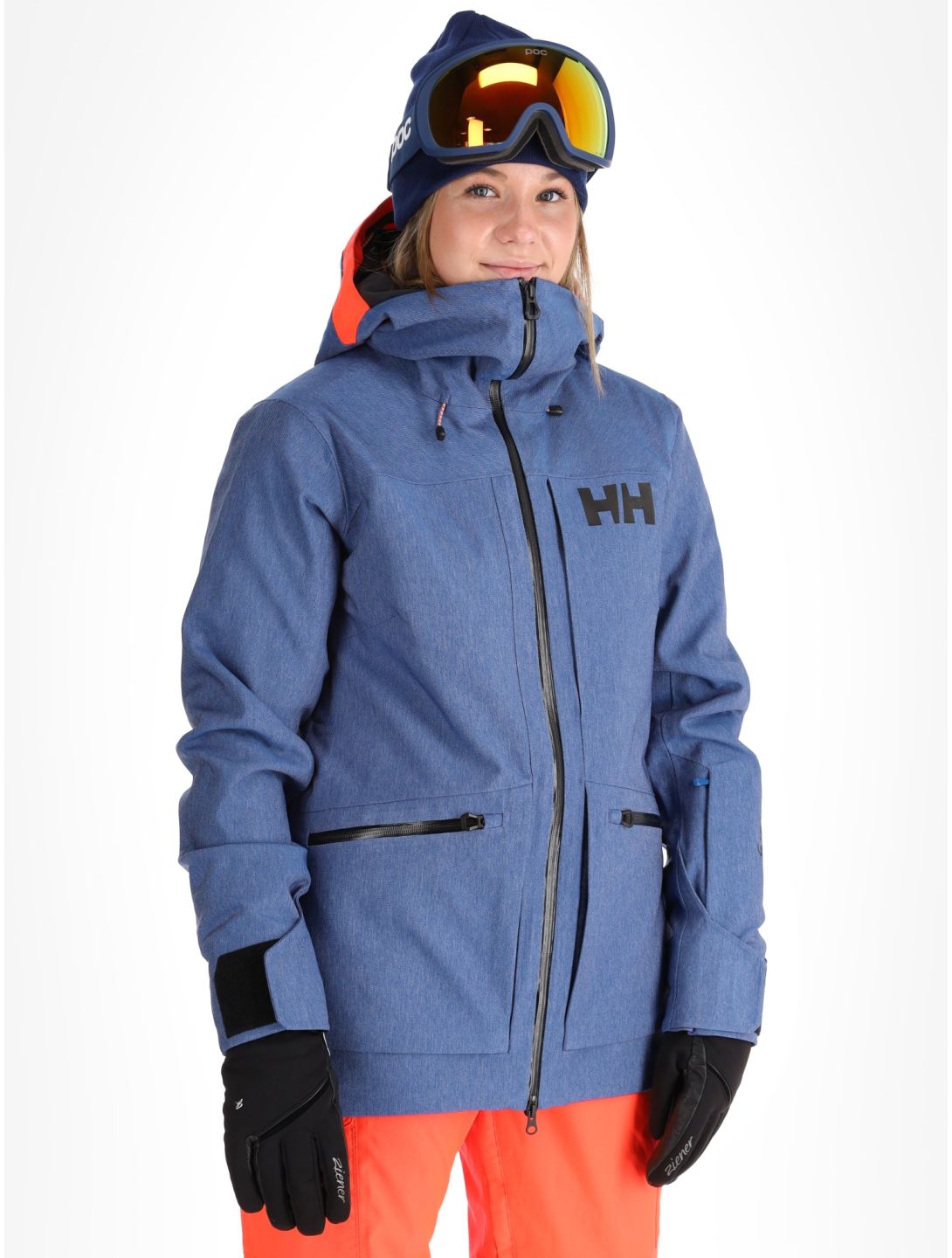 Helly Hansen, W Powderqueen 3.0 ski-jas dames Deep Fjord blauw 