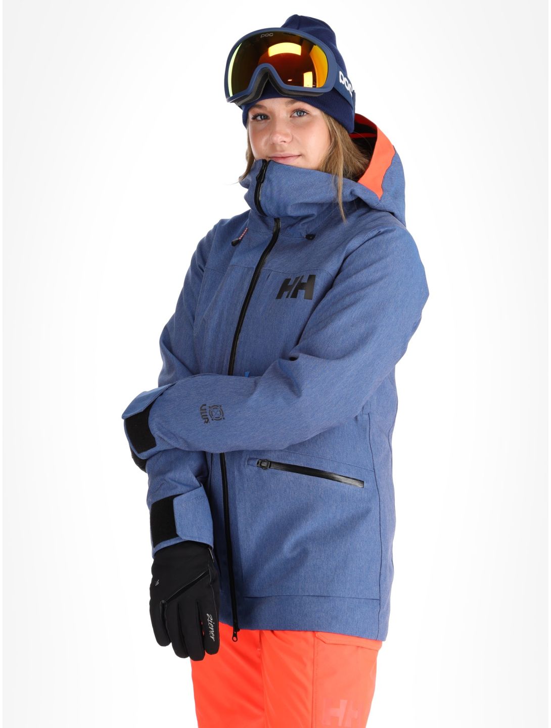 Helly Hansen, W Powderqueen 3.0 ski-jas dames Deep Fjord blauw 