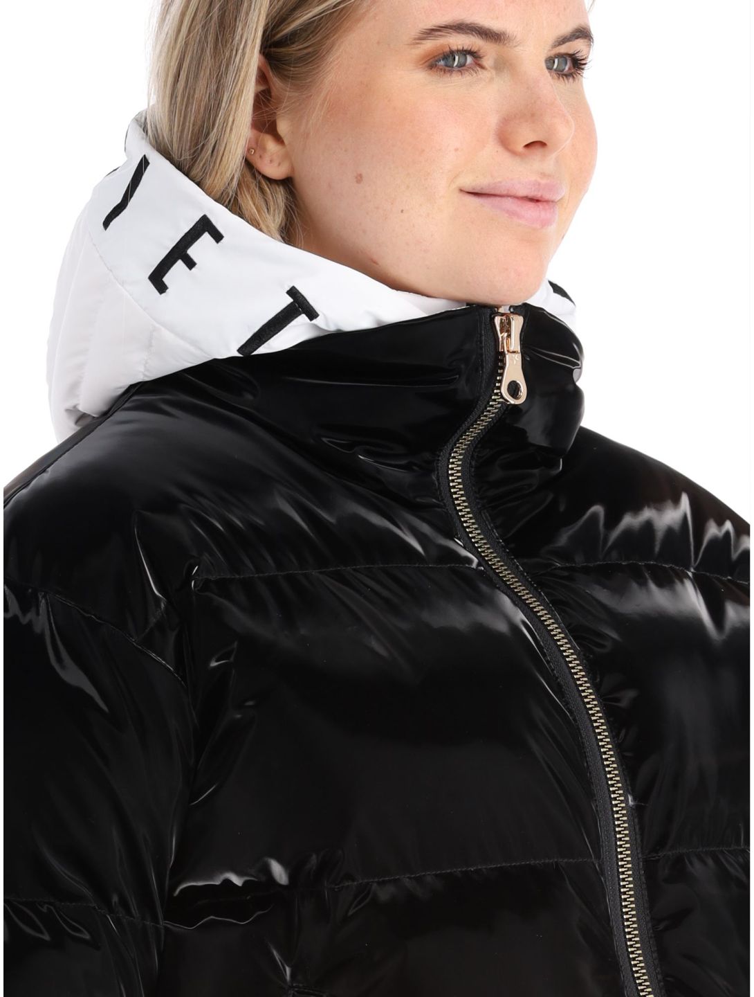 High Society, Ally ski-jas dames Black / White wit, zwart 