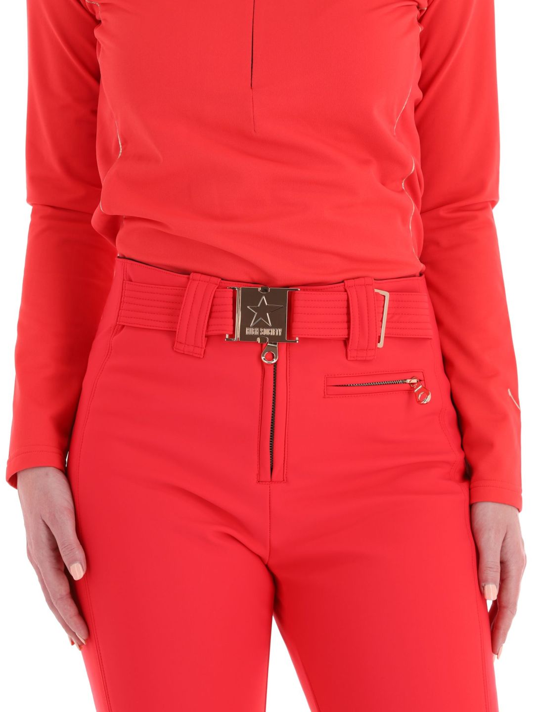 High Society, Lia softshell skibroek dames Red rood 